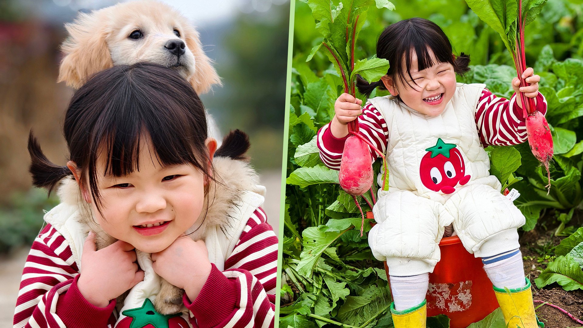 A four-year-old girl in rural China is affectionately called the “electric daughter” by internet users for her adorable and carefree spirit. 
Photo: SCMP composite/Weibo