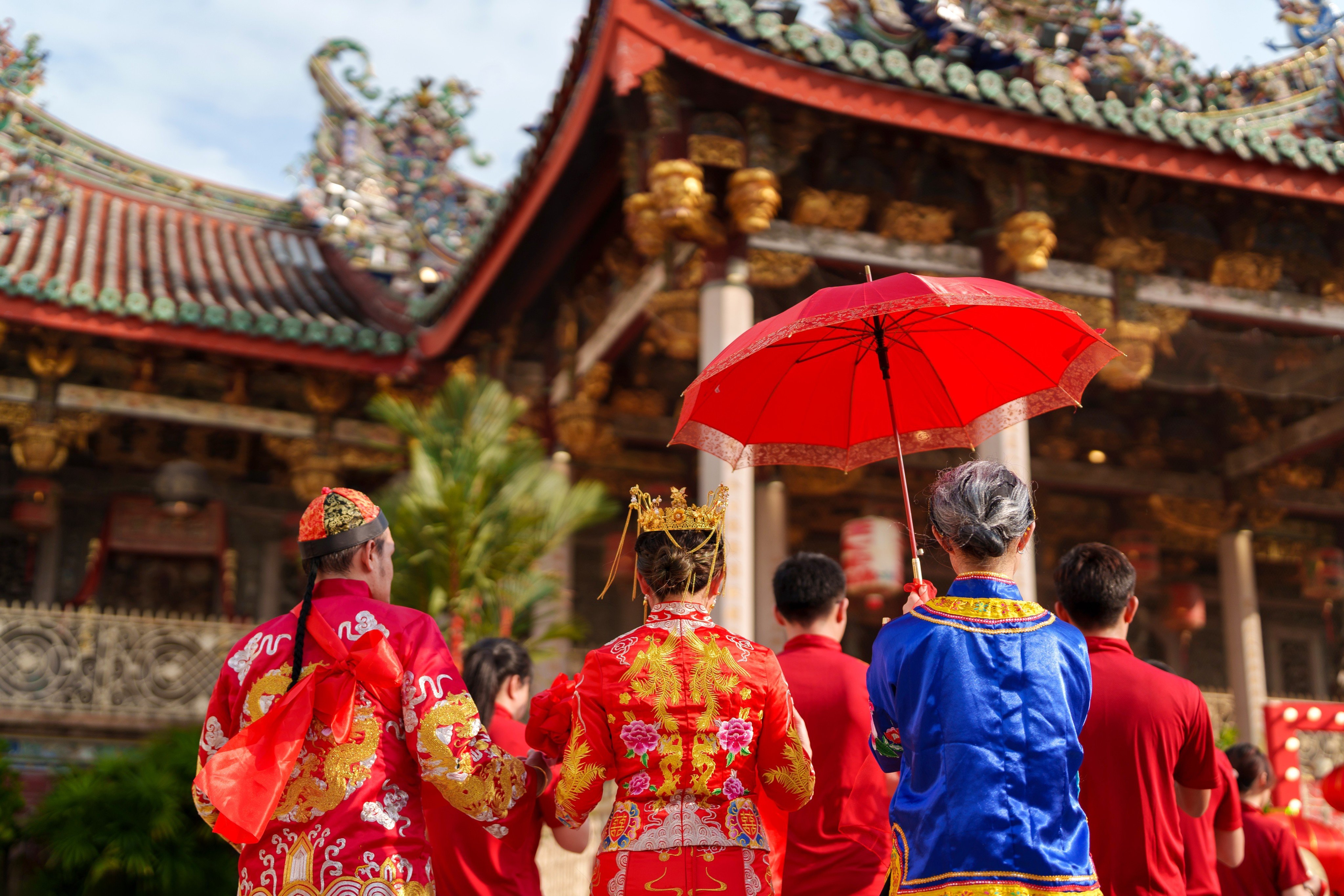 A traditional Chinese wedding. Photo: Shutterstock