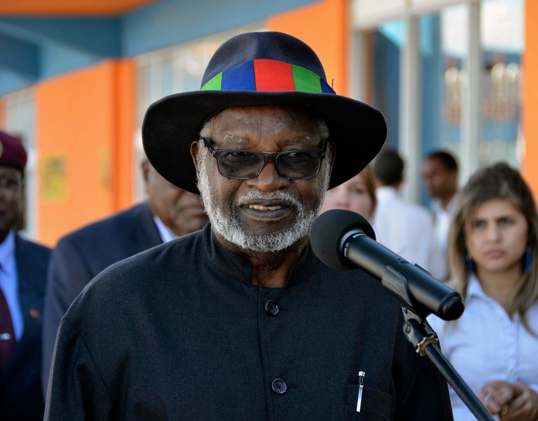 Namibia’s former president Sam Nujoma In Havana, Cuba in 2016 for the funeral of former leader Fidel Castro. Nujoma died on Sunday at the age of 95 in Namibia’s capital Windhoek. Photo: EPA-EFE