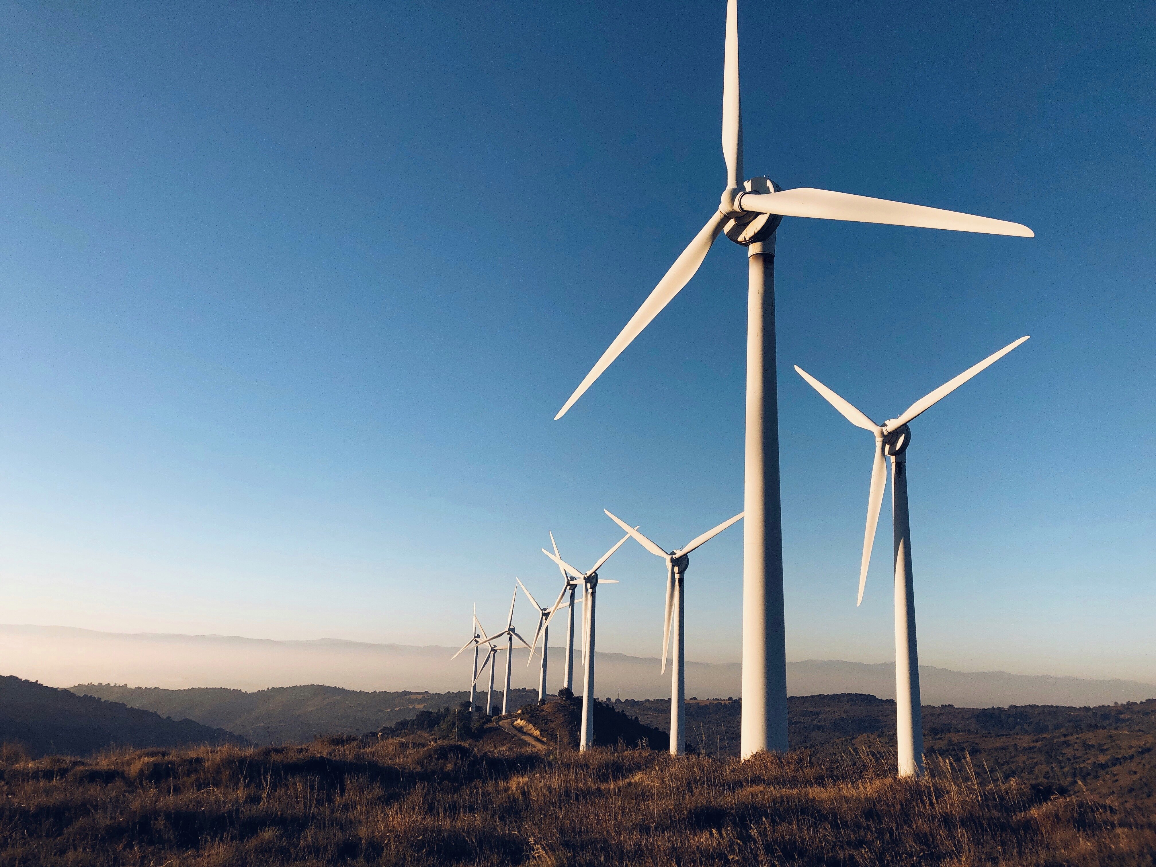 Wind turbines in Navarre, in northern Spain. Photo: Getty images