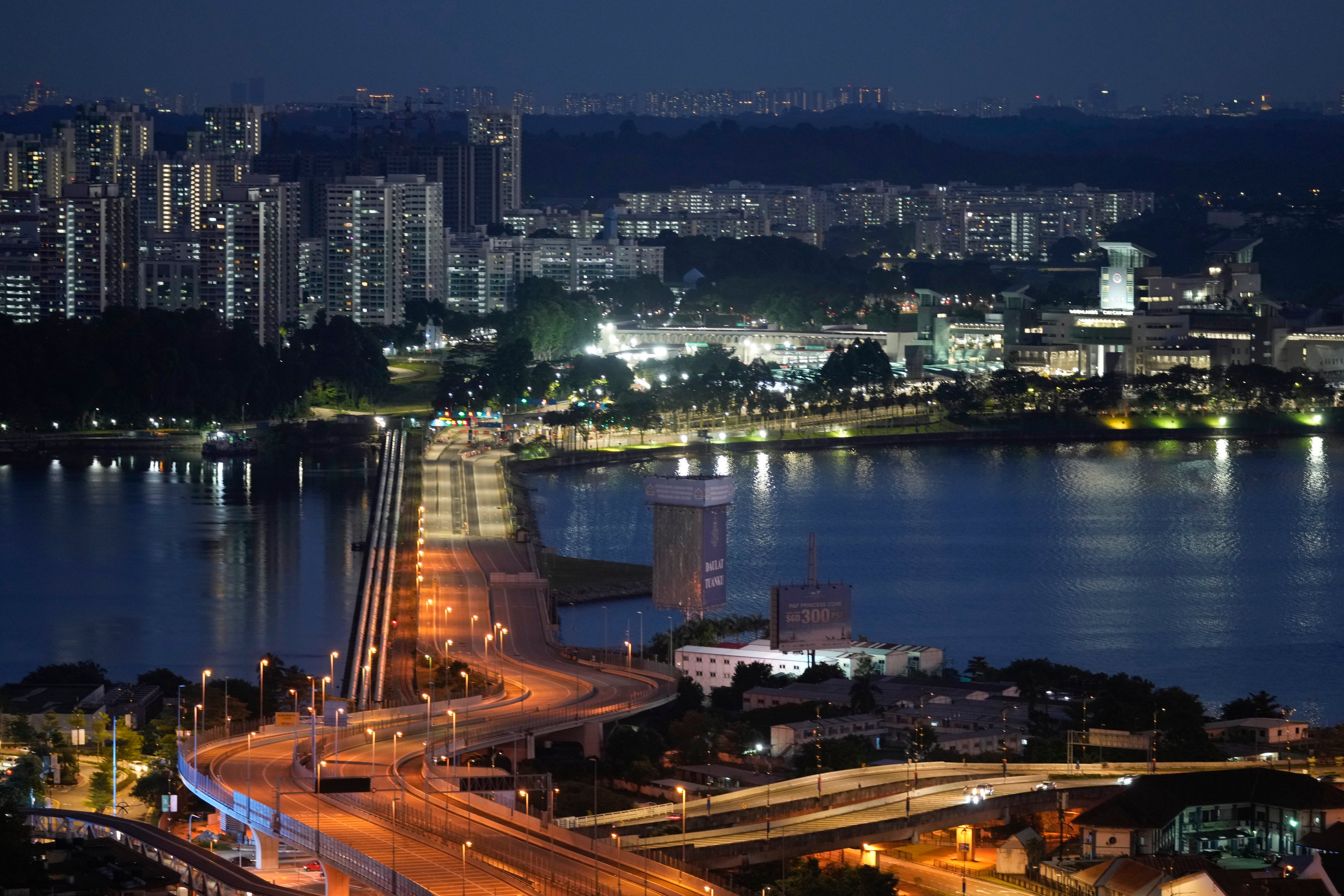 The Johor-Singapore Causeway. The Malaysian state is a data centre heavyweight in Southeast Asia. Photo: AP