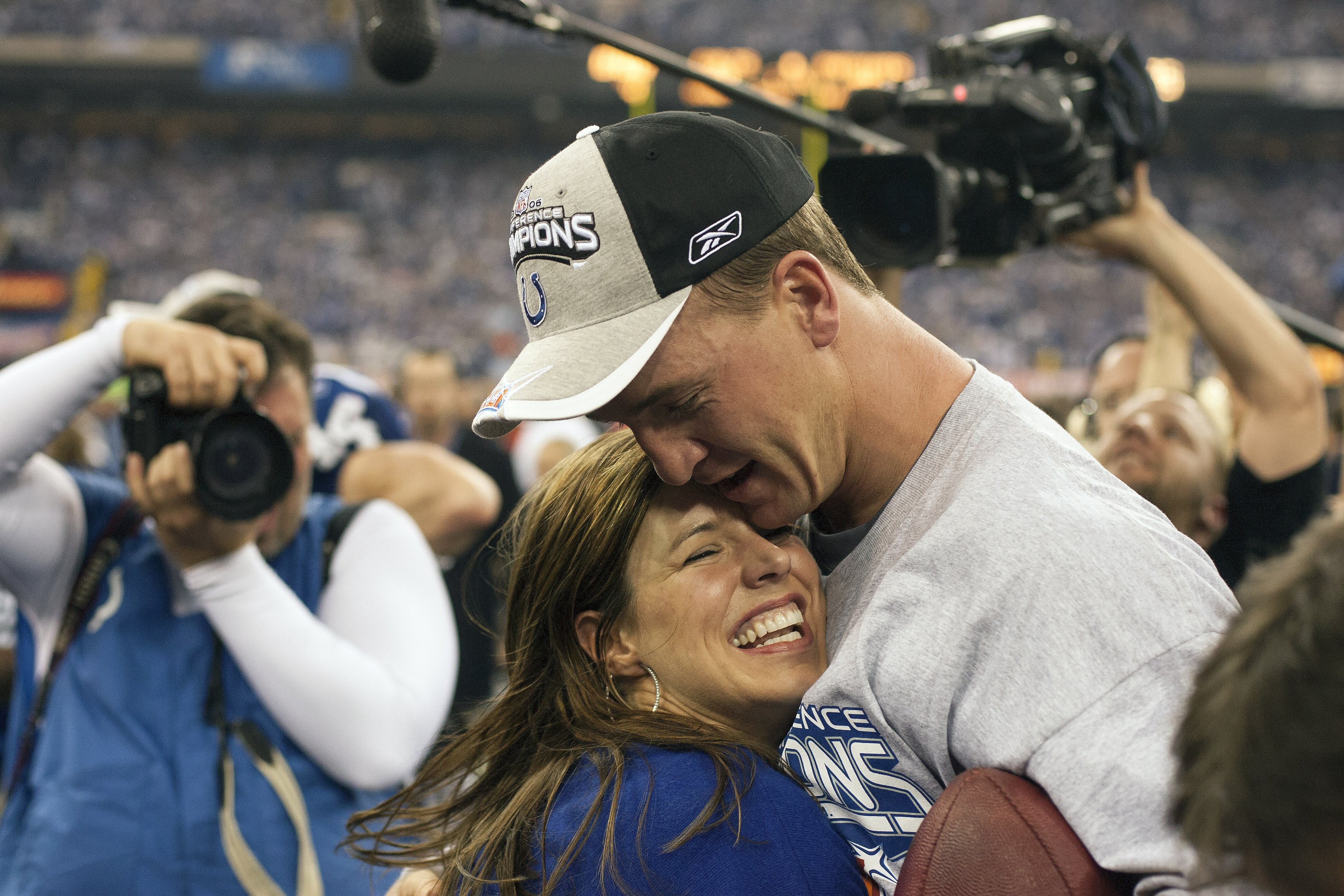 The quarterback’s quarterback: Ashley Thompson, Peyton Manning’s devoted partner. Photo: Getty Images