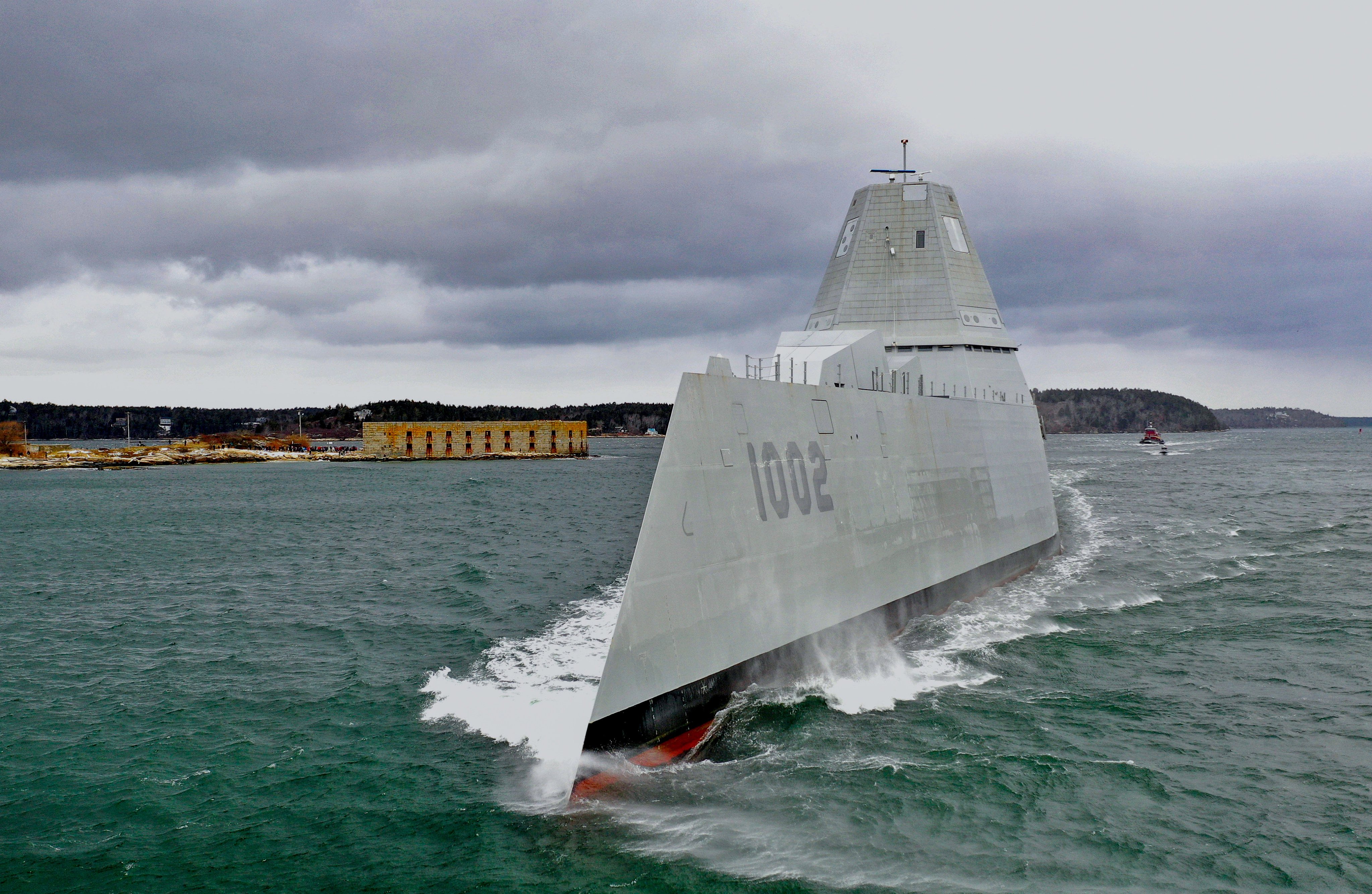 A file photo of the USS Ralph Johnson, which crossed the Taiwan Strait between Monday and Wednesday. Photo: GD Bath Iron Works