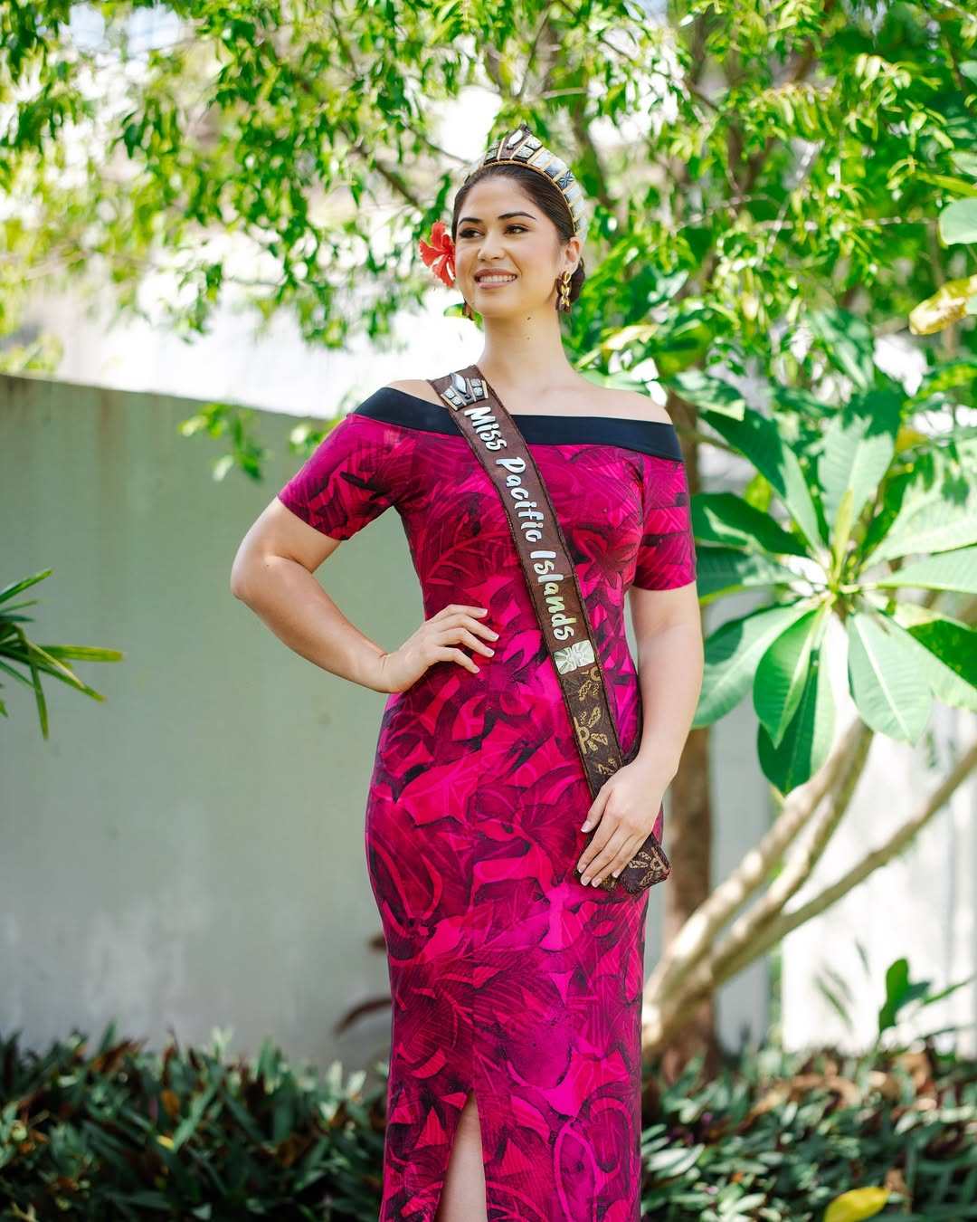 Samoa’s Litara Ieremia Allan was crowned Miss Pacific Islands on February 8. Photo: Instagram/litaraieremiaallan