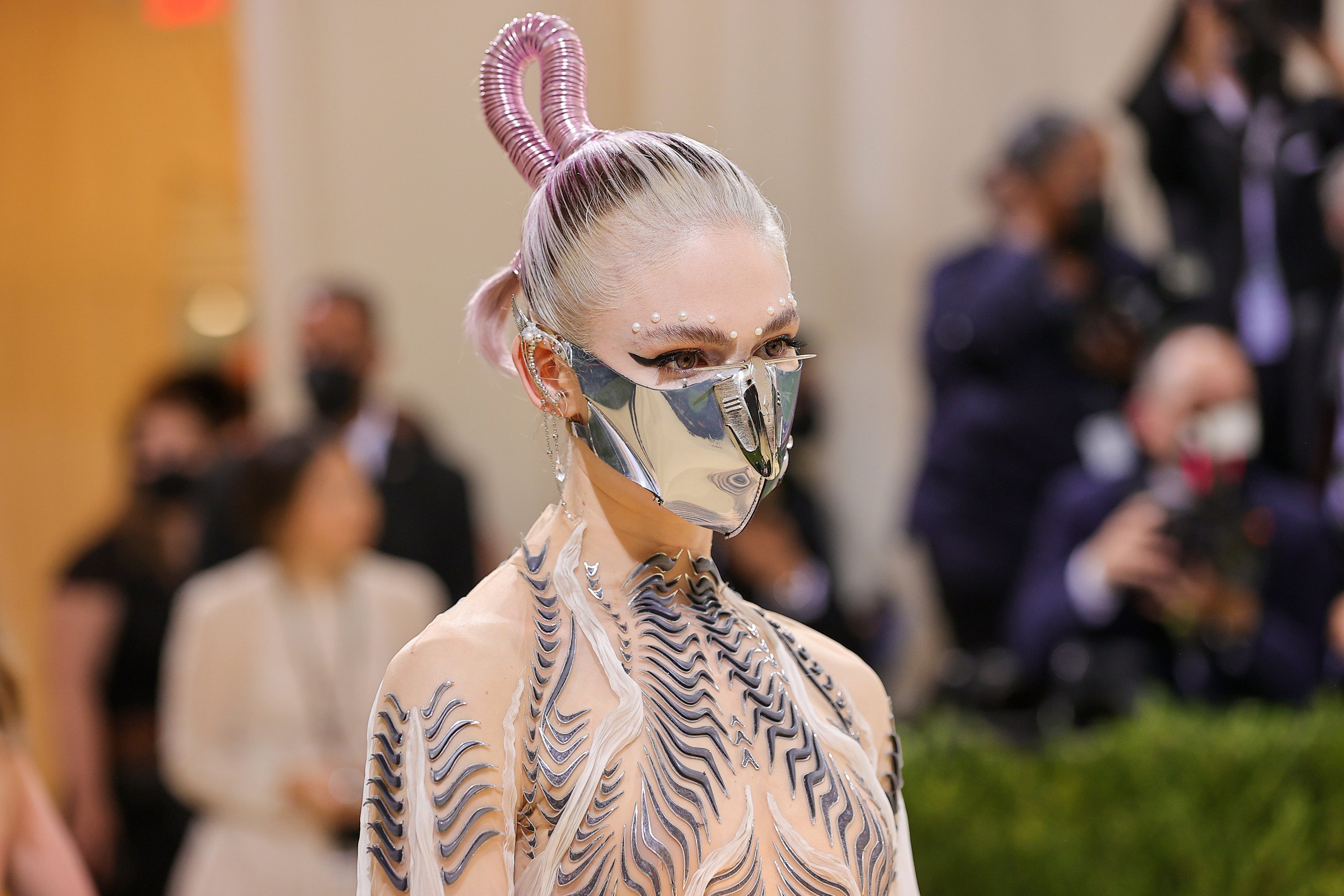 Grimes attends the Met Gala in New York in September 2021. Photo: TNS