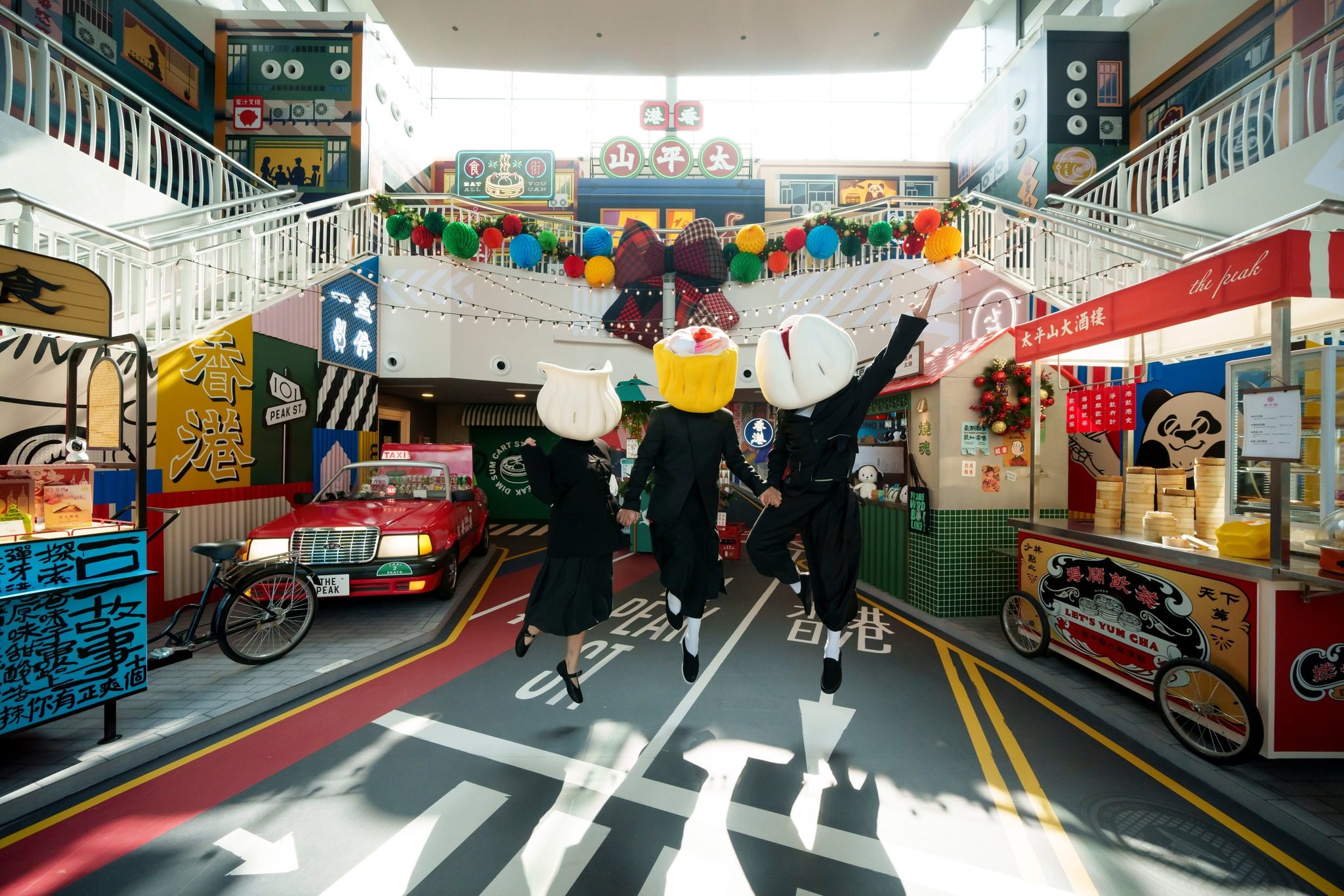 “Dim Sum Squad” members Har Gow, Siu Mai and Char Siu Ba are part of The Peak’s new “It’s Different Up Here” campaign that celebrates all things Hong Kong. It runs until February 28. Photo: Handout