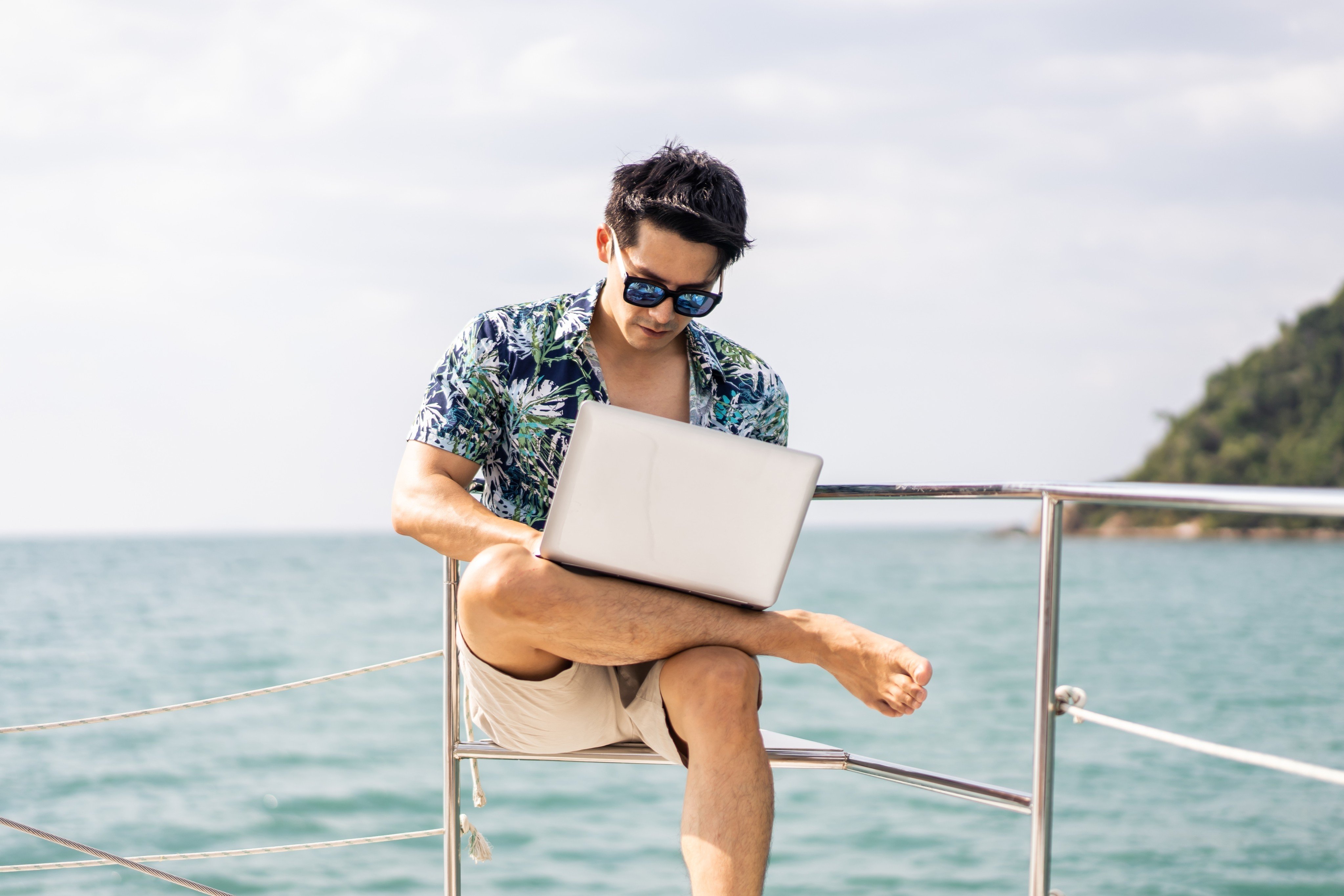 To maximise the mental health benefits of your holiday, close that laptop and disengage. Photo: Shutterstock