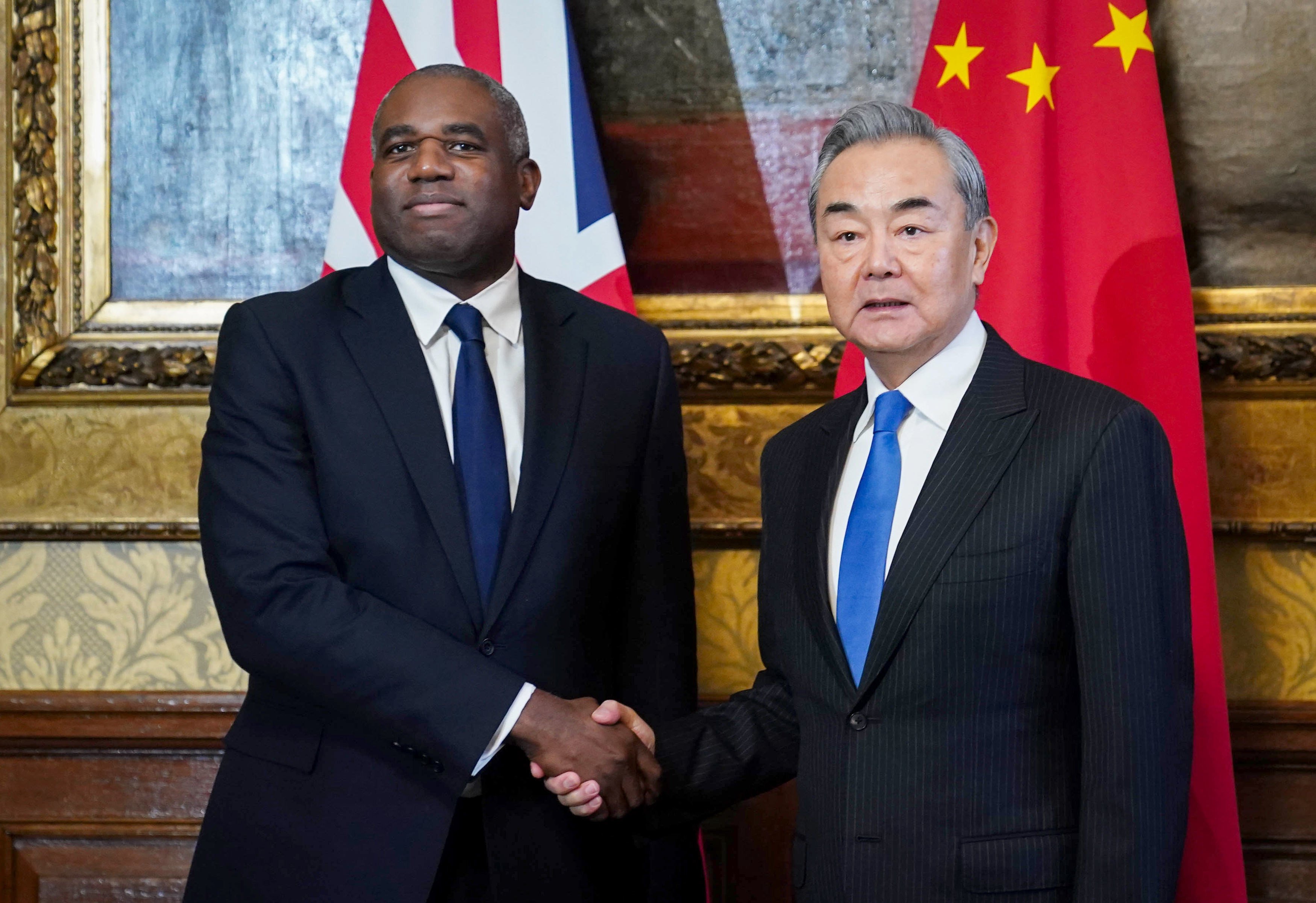 British Foreign Secretary David Lammy and Chinese Foreign Minister Wang Yi meet in London on Thursday to discuss the path to peace in the Ukraine war as well as China-UK cooperation. Photo: PA Wire/dpa