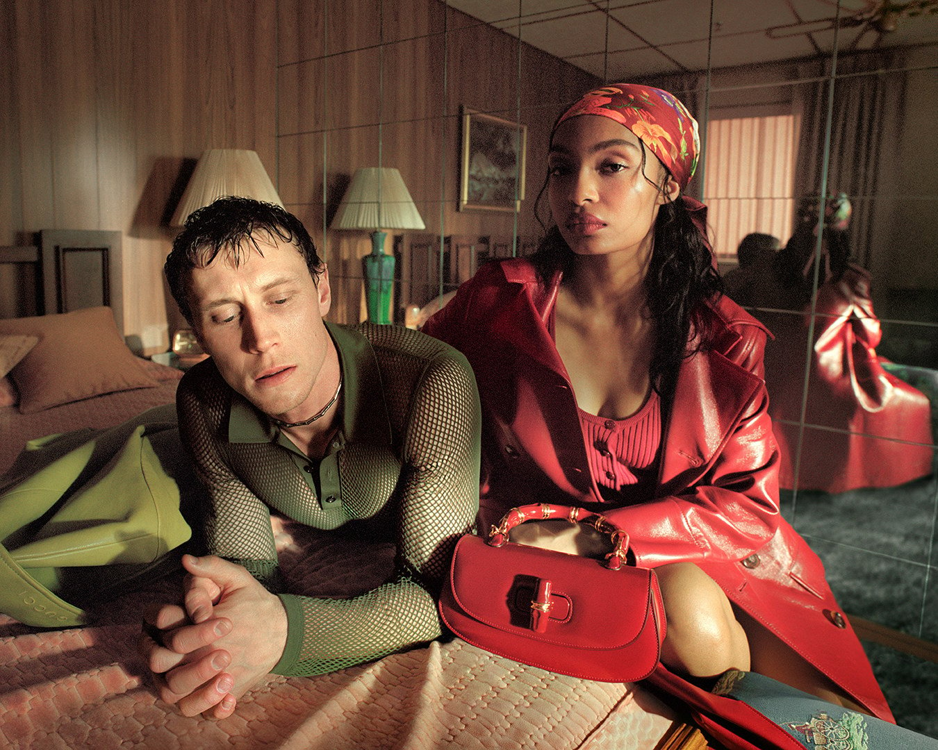 George MacKay and Yara Shahidi star in Gucci’s spring/summer 2025 campaign, Where Light Finds Us. Photo: Handout