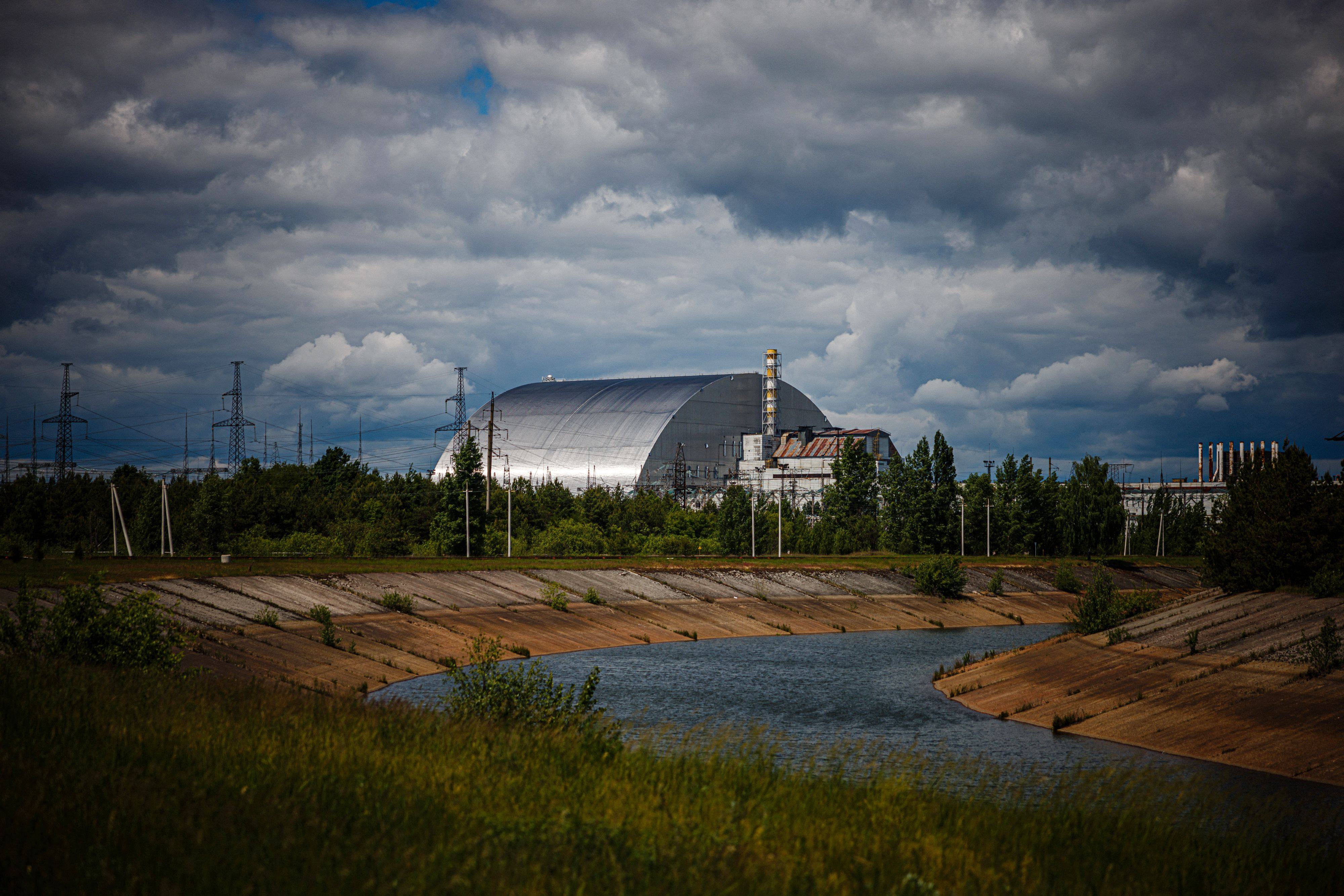 The New Safe Confinement at Chernobyl Nuclear Power Plant that covers the number 4 reactor unit. Photo: AFP