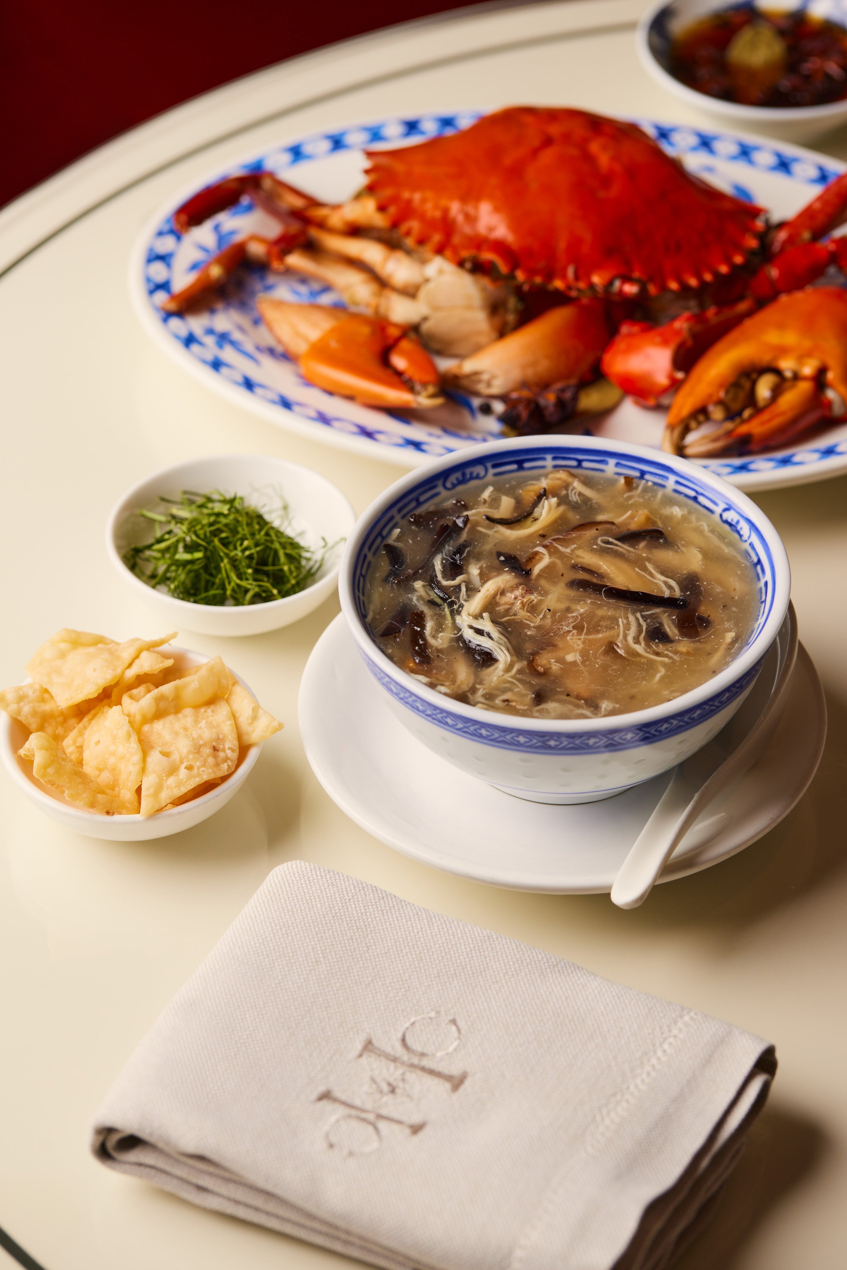 Ser Wong Fun’s assorted snake soup served with steamed whole crab at Holt’s Cafe. Photo: Handout