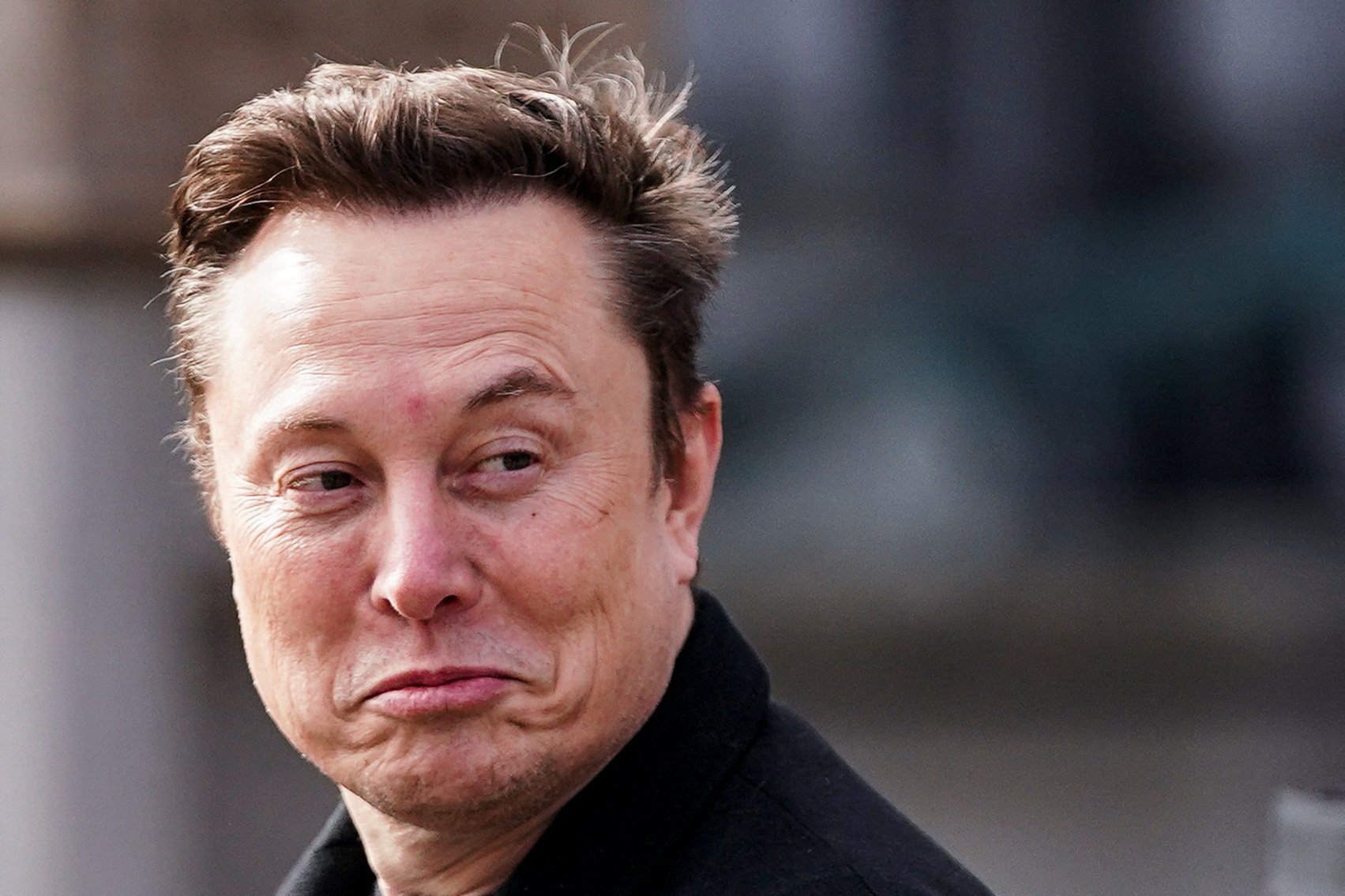 Elon Musk is seen outside Blair House in Washington on Thursday. Photo: Reuters