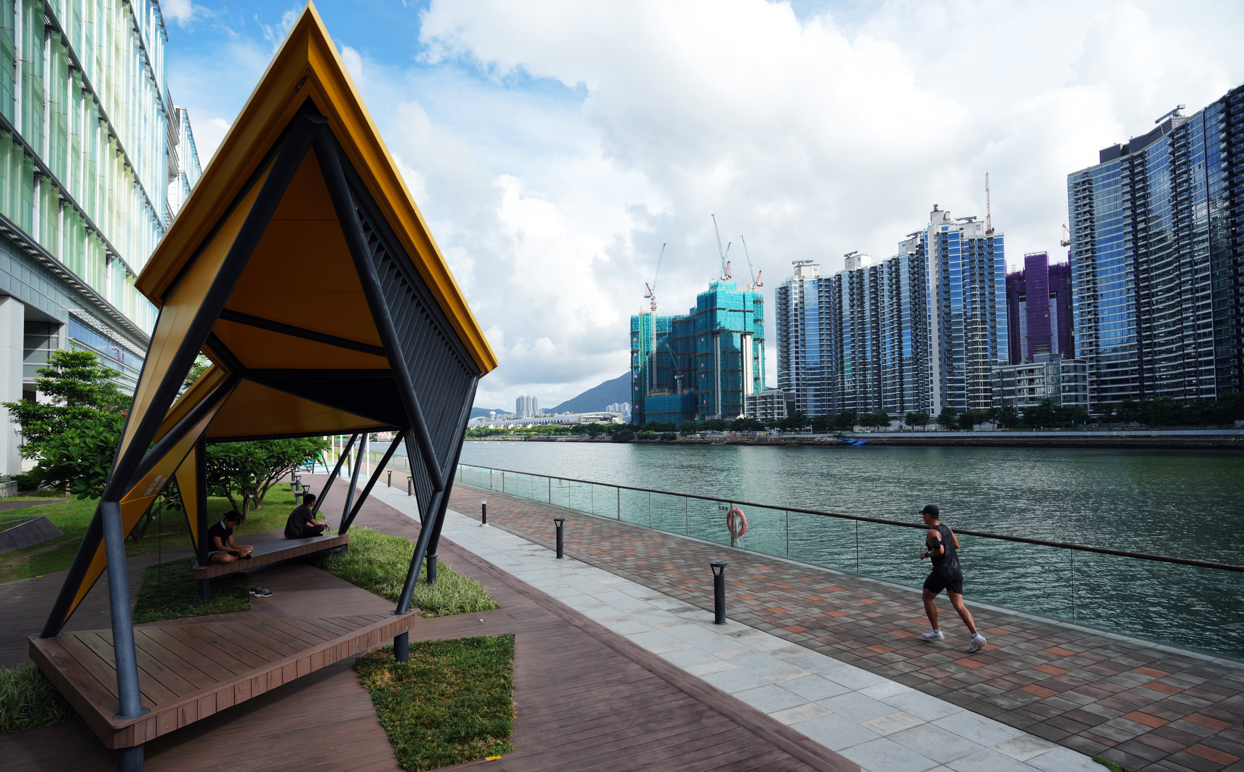 Residential buildings under construction, pictured from the Kai Tai Promenade on July 22, 2024. Photo: Sam Tsang