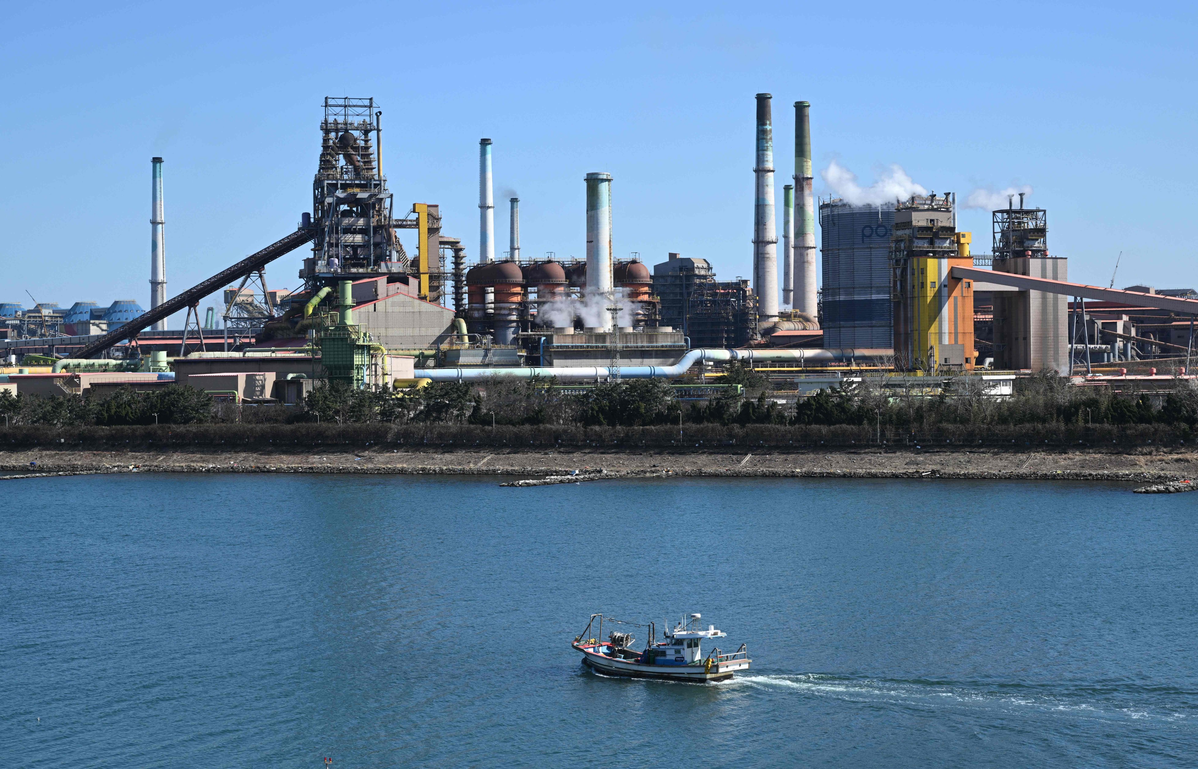 A Posco steel plant in Pohang, South Korea. Photo: AFP