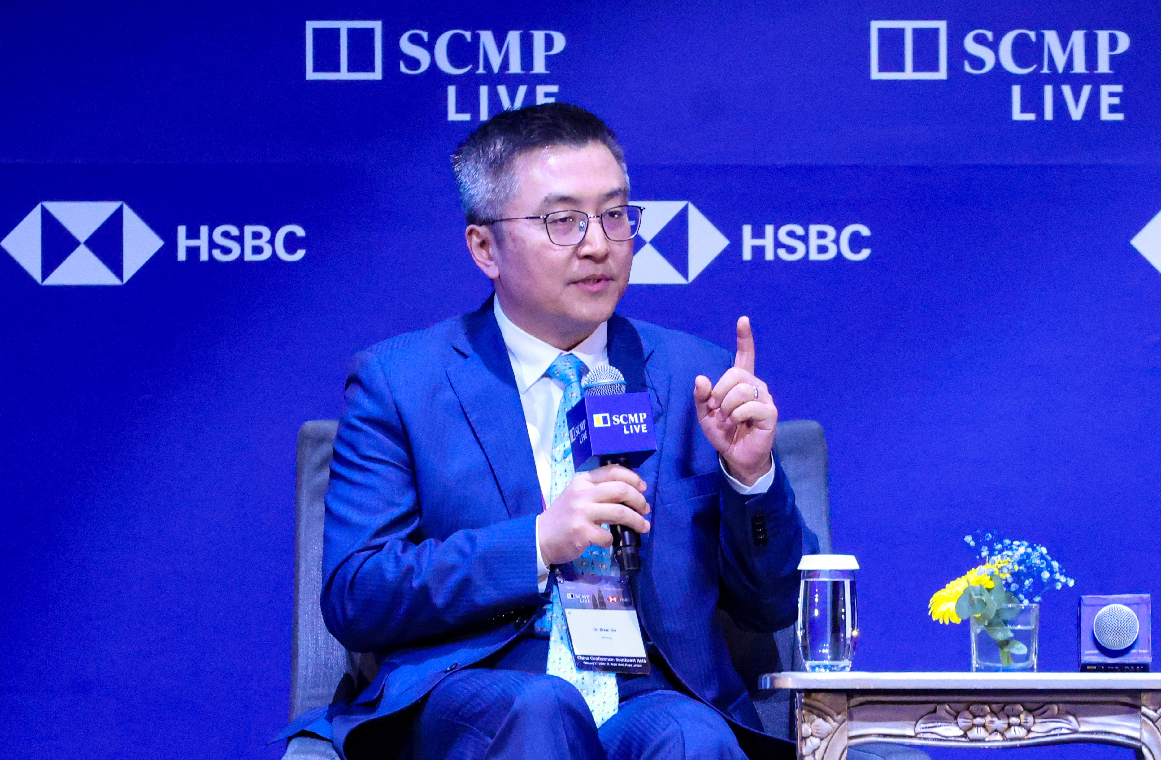 Brian Gu, vice chairman and president of Xpeng, during a panel discussion at SCMP’s China Conference: Southeast Asia in Kuala Lumpur, Malaysia, on February 17. Photo: Nora Tam