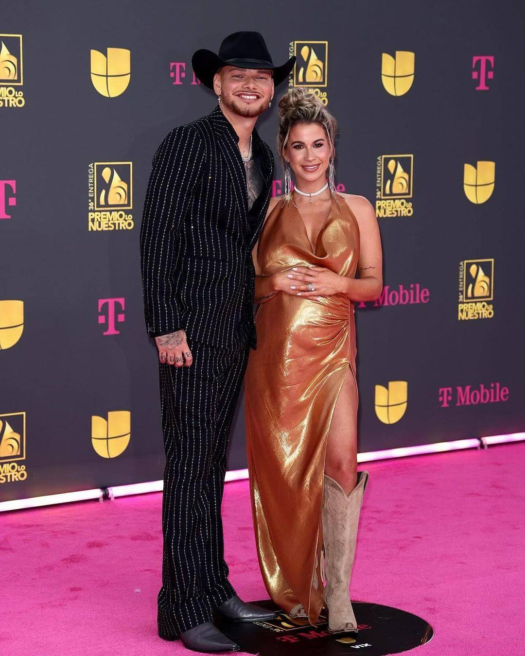 Katelyn Brown and Kane Brown attend the Premio Lo Nuestro awards in February 2024. Photo: @kanebrown/Instagram