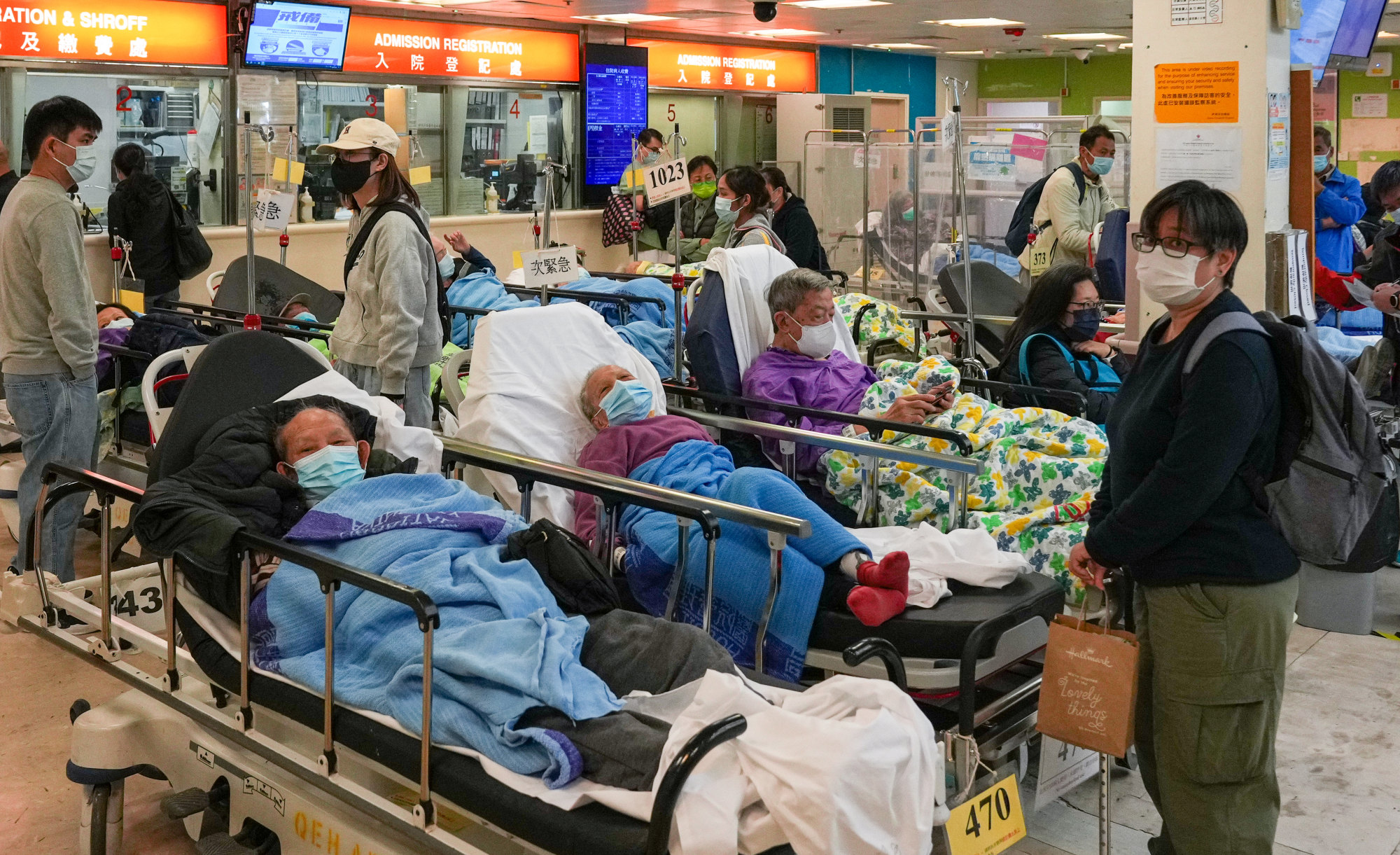 Patients wait to receive treatment in the A&E department at Queen Elizabeth Hospital in Yau Ma Tei. Photo: Eugene Lee Patients wait to receive treatment in the A&E department at Queen Elizabeth Hospital in Yau Ma Tei. Photo: Eugene Lee