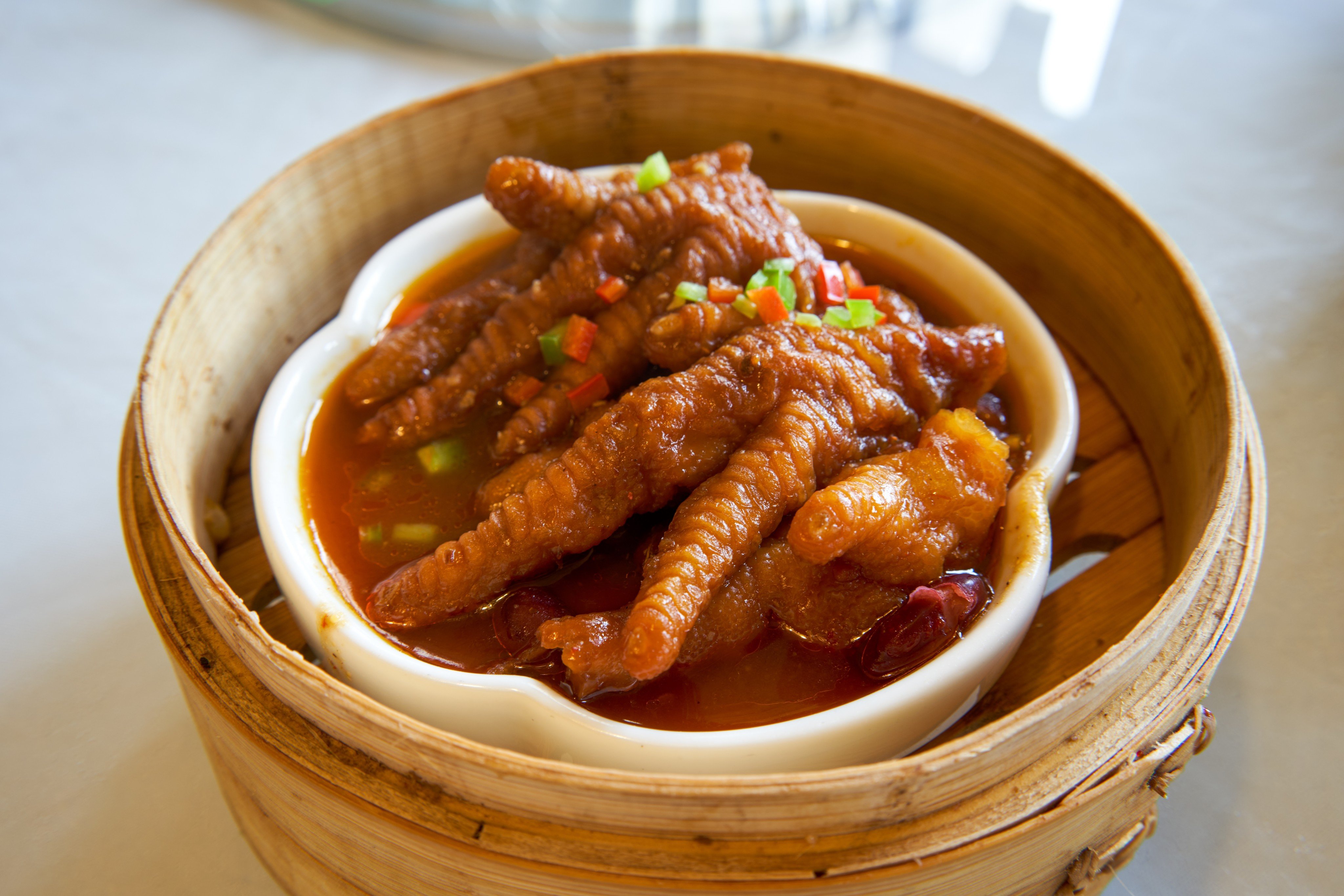 Steamed chicken feet are a classic dim sum dish in China. Photo: Shutterstock