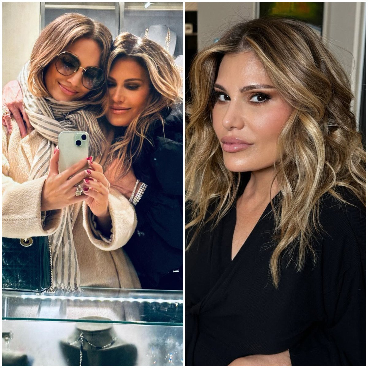 Close friends Loren Ridinger and Jennifer Lopez have helped each other through the hard times. Photos: @lorenridinger/Instagram