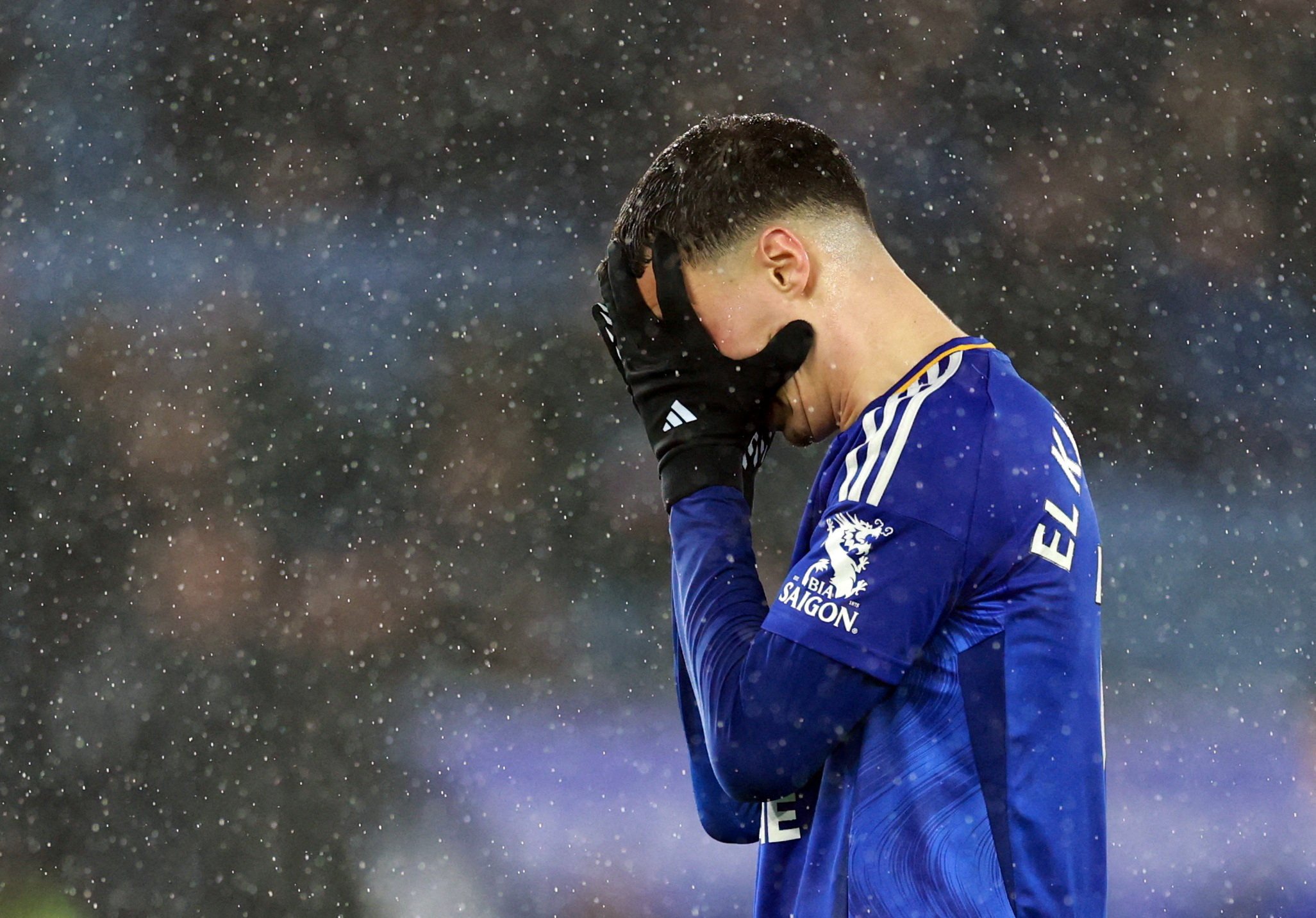 Leicester City’s Bilal El Khannouss largely sums up the feelings of the club’s fans after his side’s loss. Photo: Reuters