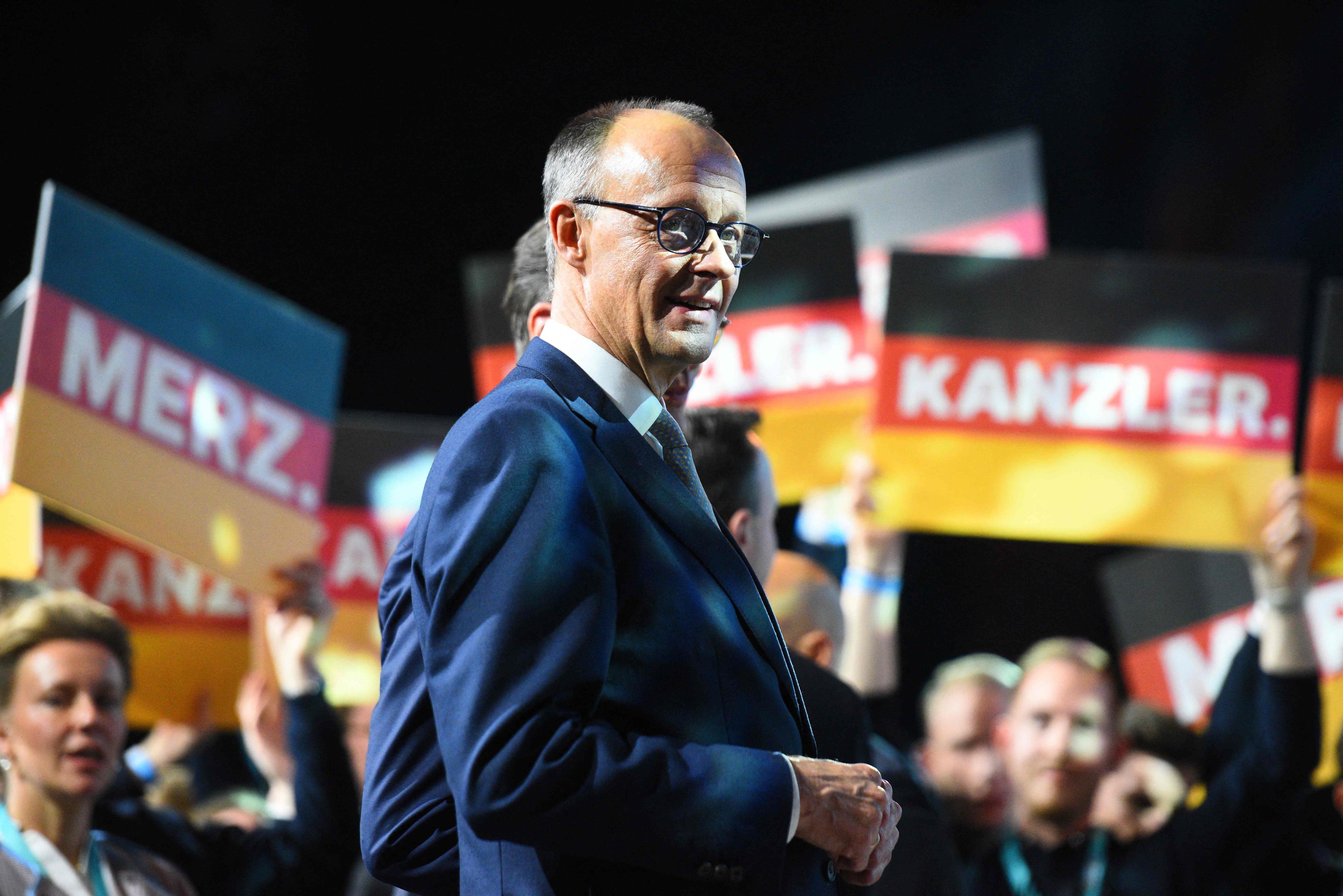 Friedrich Merz is widely expected to be the next chancellor. Photo: AFP