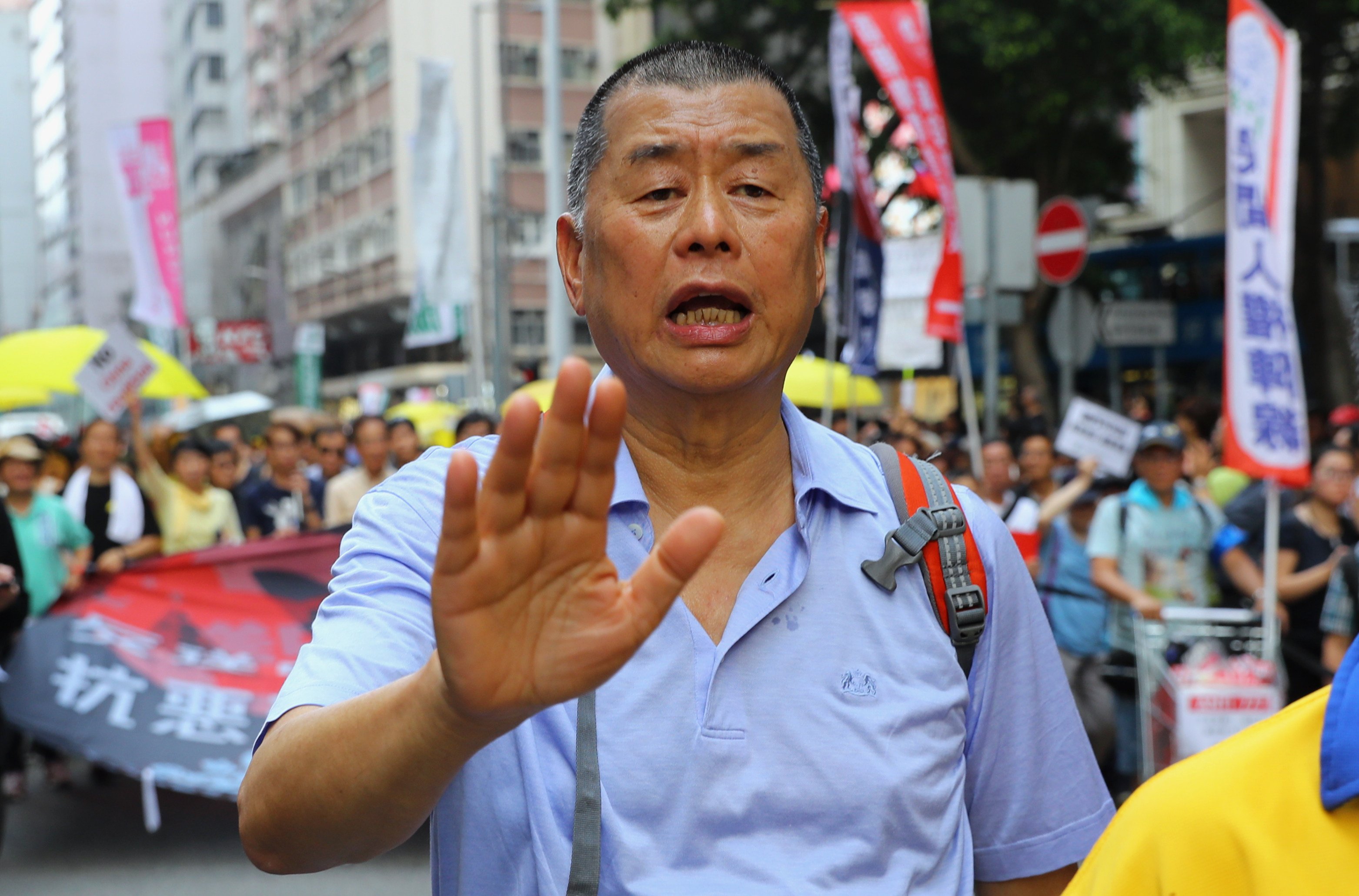 Jimmy Lai is testifying for the 46th day of his trial at West Kowloon Court. Photo: Edmond So