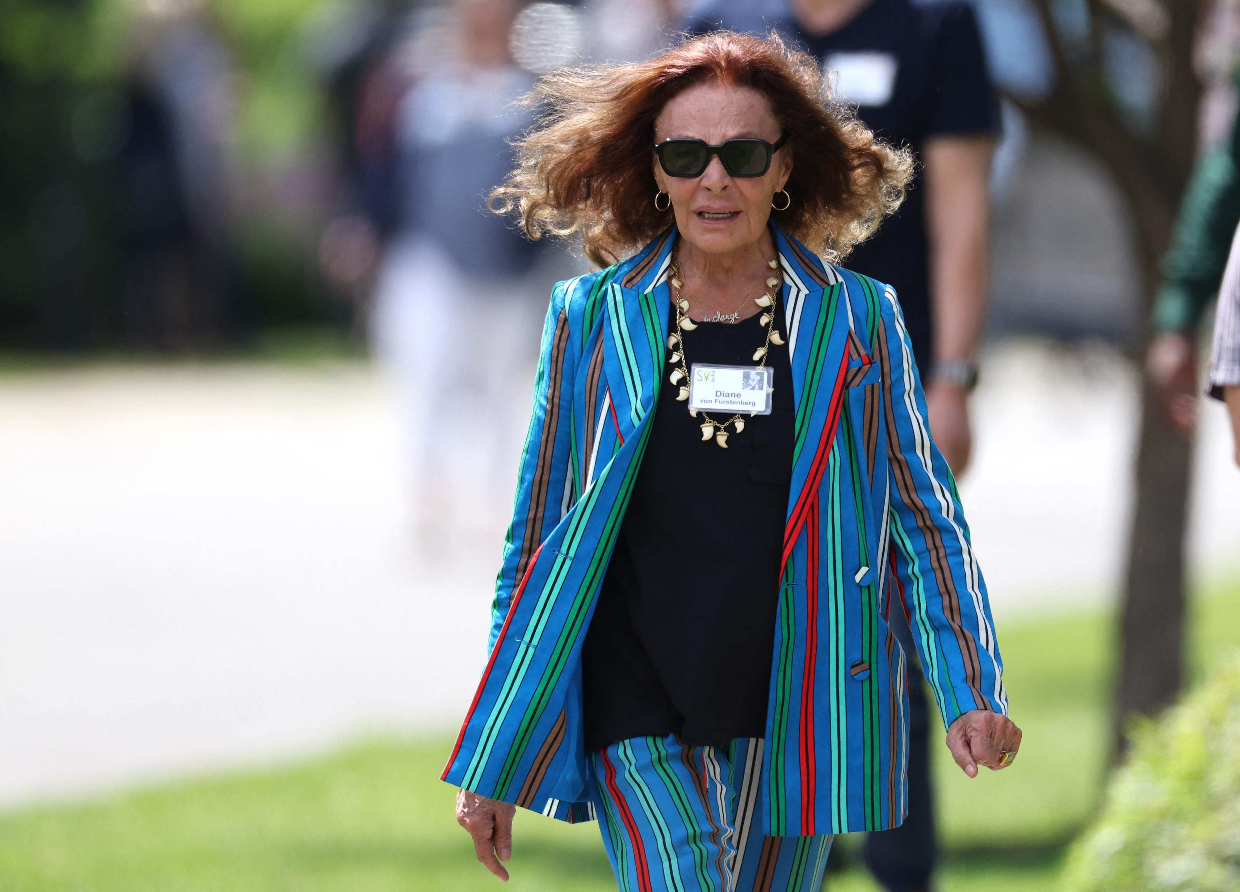 Diane von Furstenberg in 2023. The fashion designer reflects on her mother’s experiences in a German concentration camp, creating the wrap dress, and taking back control of her fashion business at the age of 78. Photo: AFP