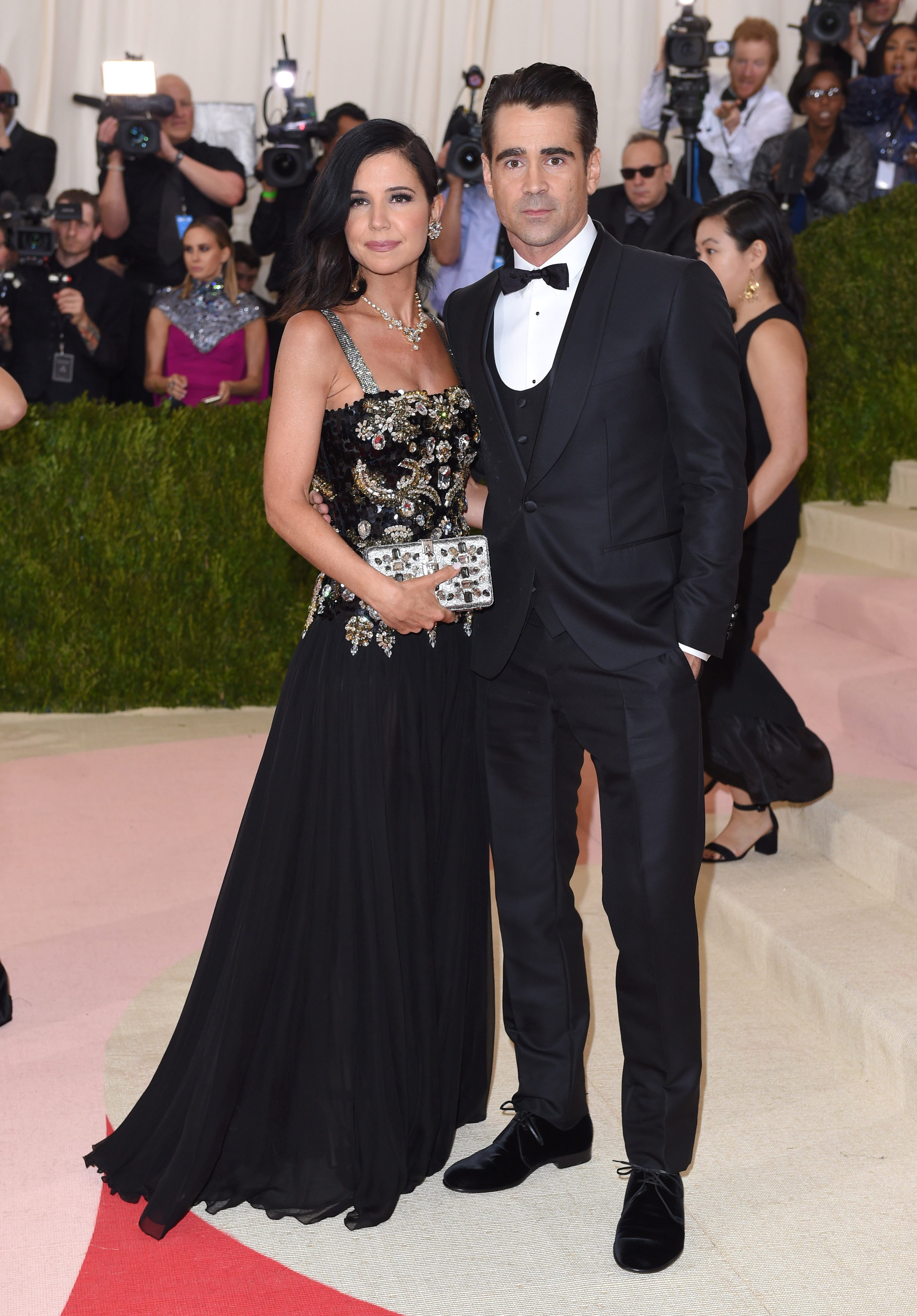 Claudine Farrell and Colin Farrell at the Costume Institute Gala at the Metropolitan Museum of Art in New York City, in 2016. Photo: WireImage