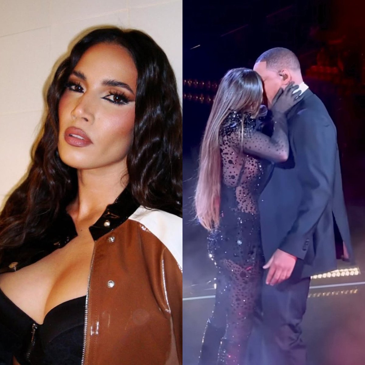 Spanish singer India Martínez went viral after sharing a near-kiss with Will Smith at their recent Miami performance. Photos: @india_martinez_oficial/Instagram