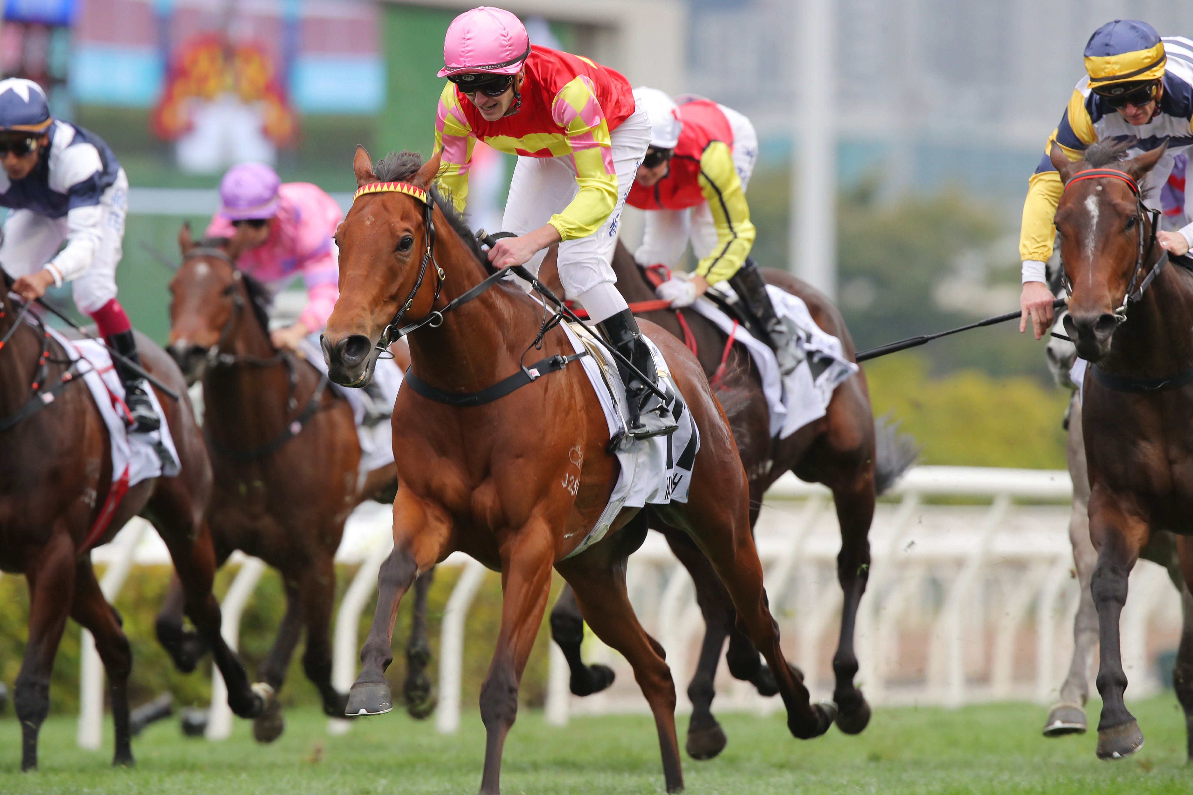 My Wish takes out last month’s Classic Mile under Luke Ferraris. Photos: Kenneth Chan