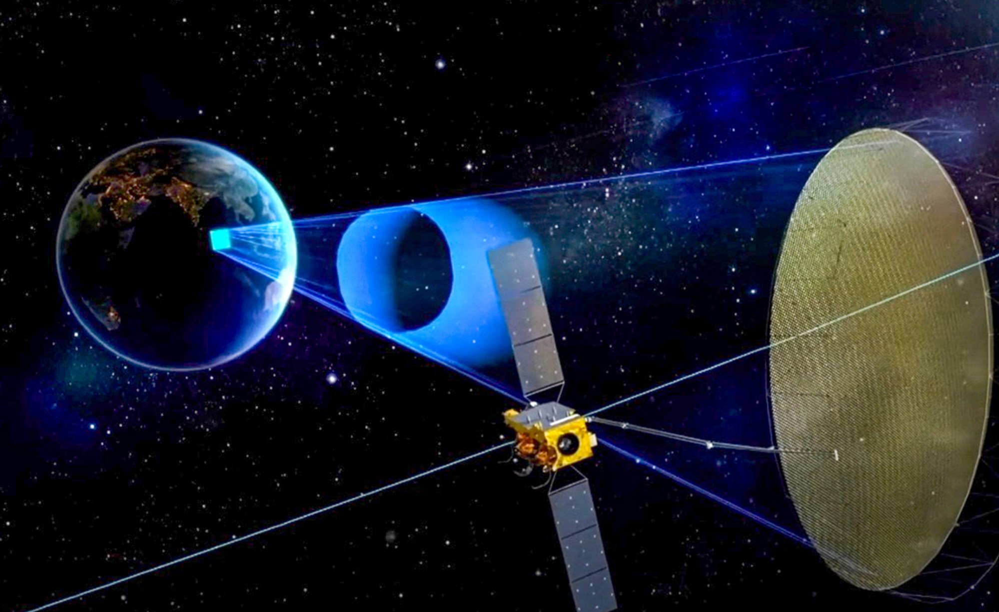 An artist’s impression of Ludi Tance 4-01 with its antenna array extended. Image: CGTN An artist’s impression of Ludi Tance 4-01 with its antenna array extended. Image: CGTN