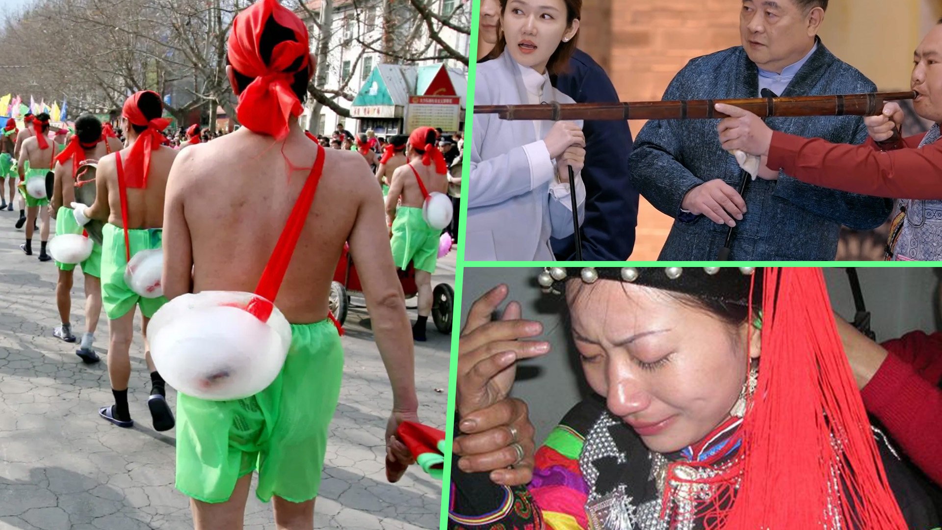 The Post takes a look at four quirky Chinese customs you never knew existed. Photo: SCMP composite/CCTV/Baidu/Sohu