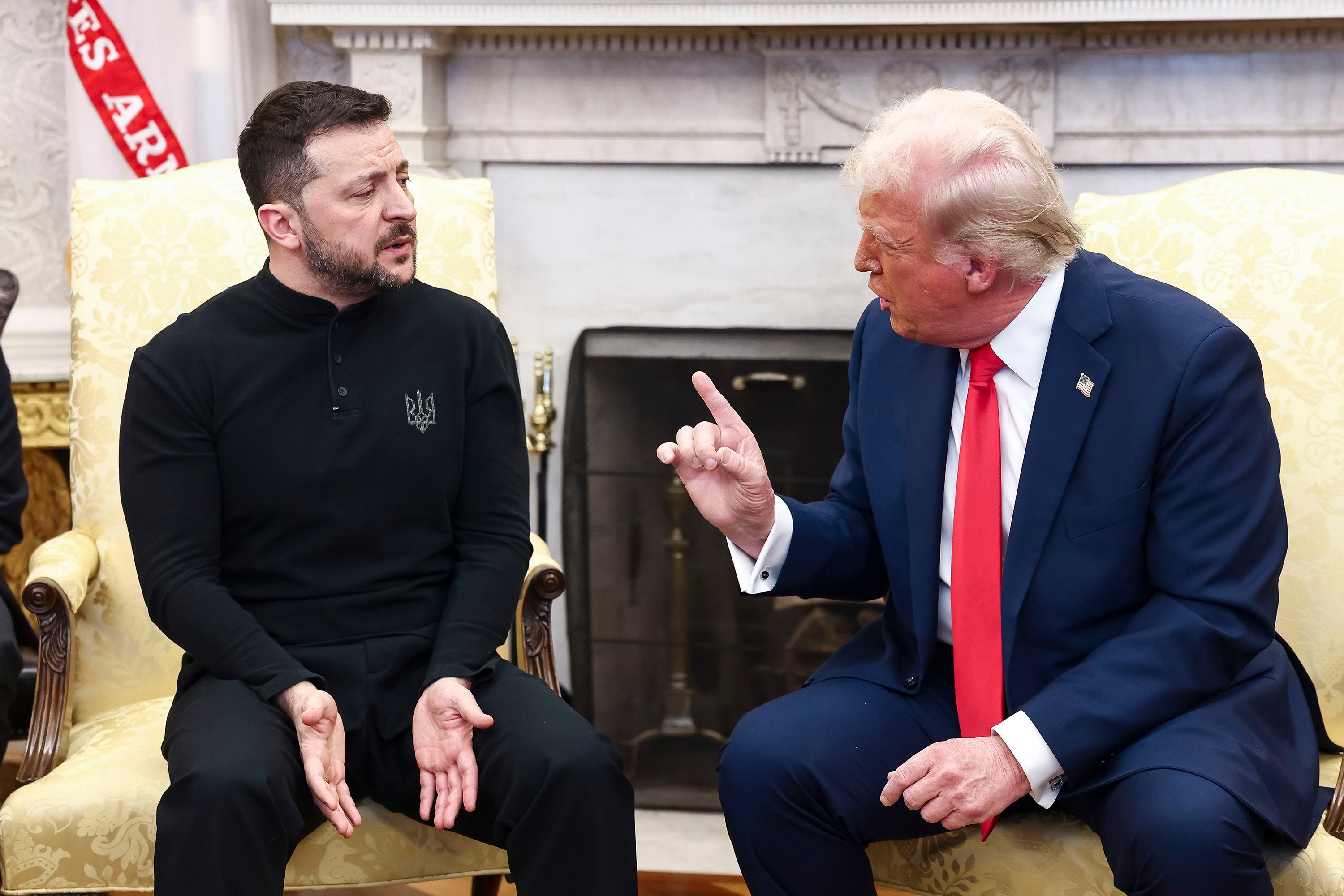 Ukrainian leader Volodymyr Zelensky (left) with US President Donald Trump at the White House on February 28. Photo: CNP via ZUMA Press Wire/TNS