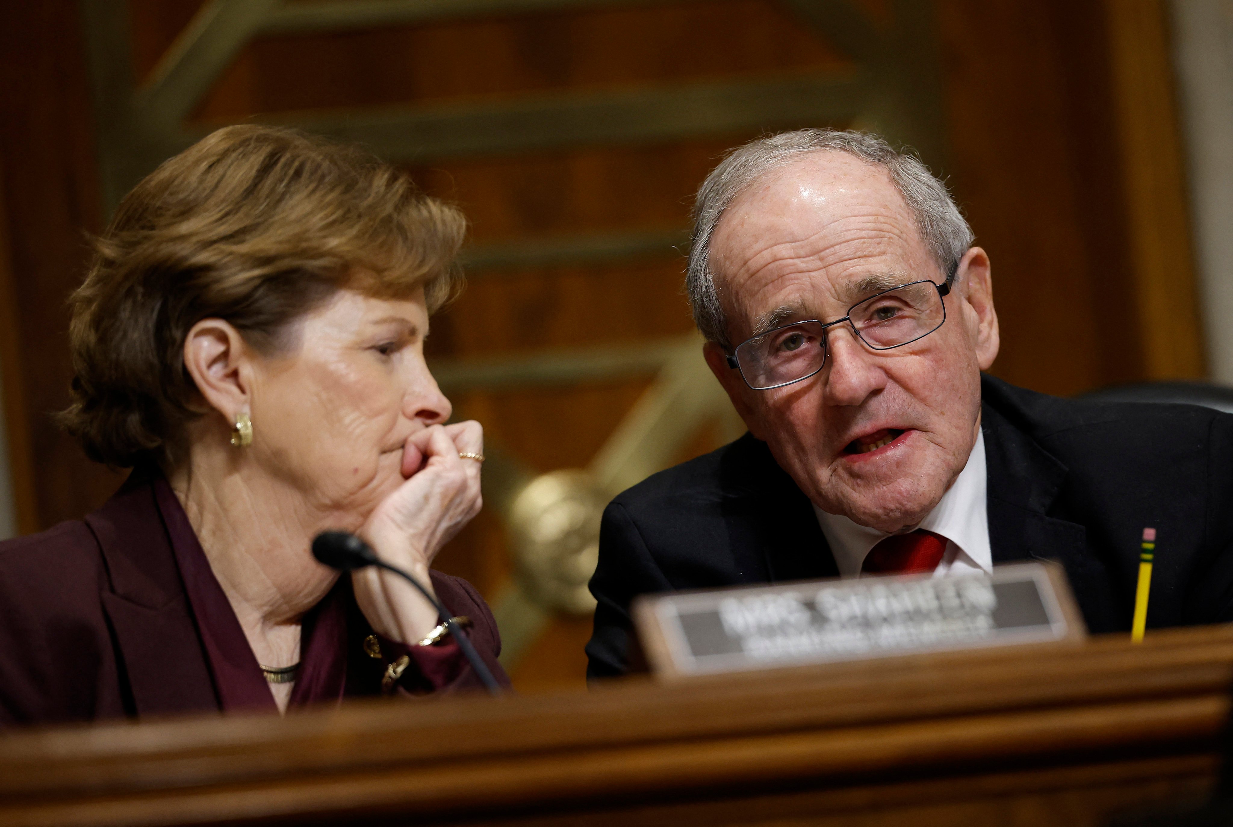 Jim Risch (right), the chairman of the US Senate’s foreign relations committee, and ranking member Jeanne Shaheen (left) have introduced a resolution to condemn Beijing for interfering in Hong Kong’s affairs. Photo: AFP