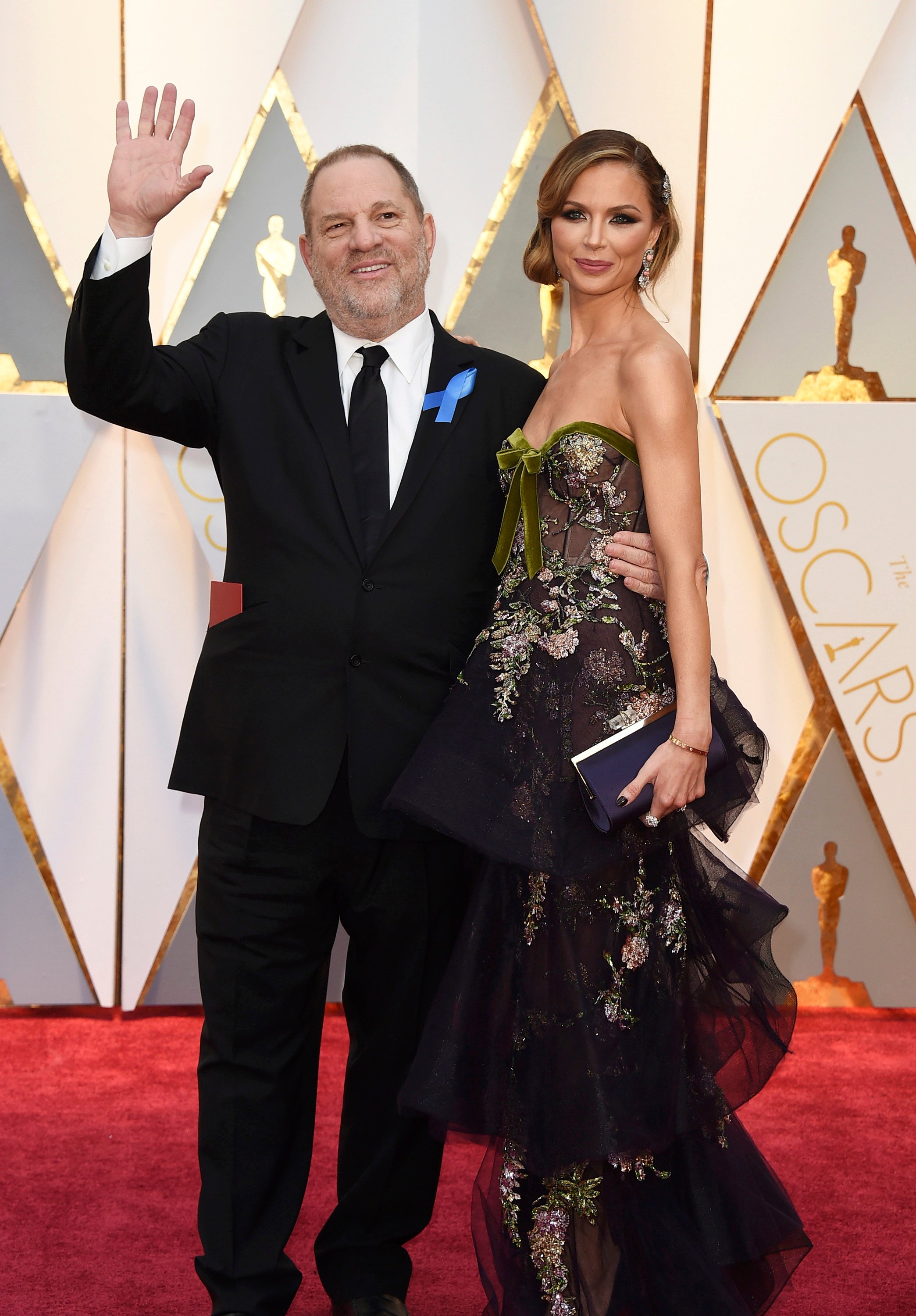 Fashion designer Georgina Chapman (right) is no stranger to Oscars parties as the former wife of disgraced movie mogul Harvey Weinstein. Photo: Invision/AP