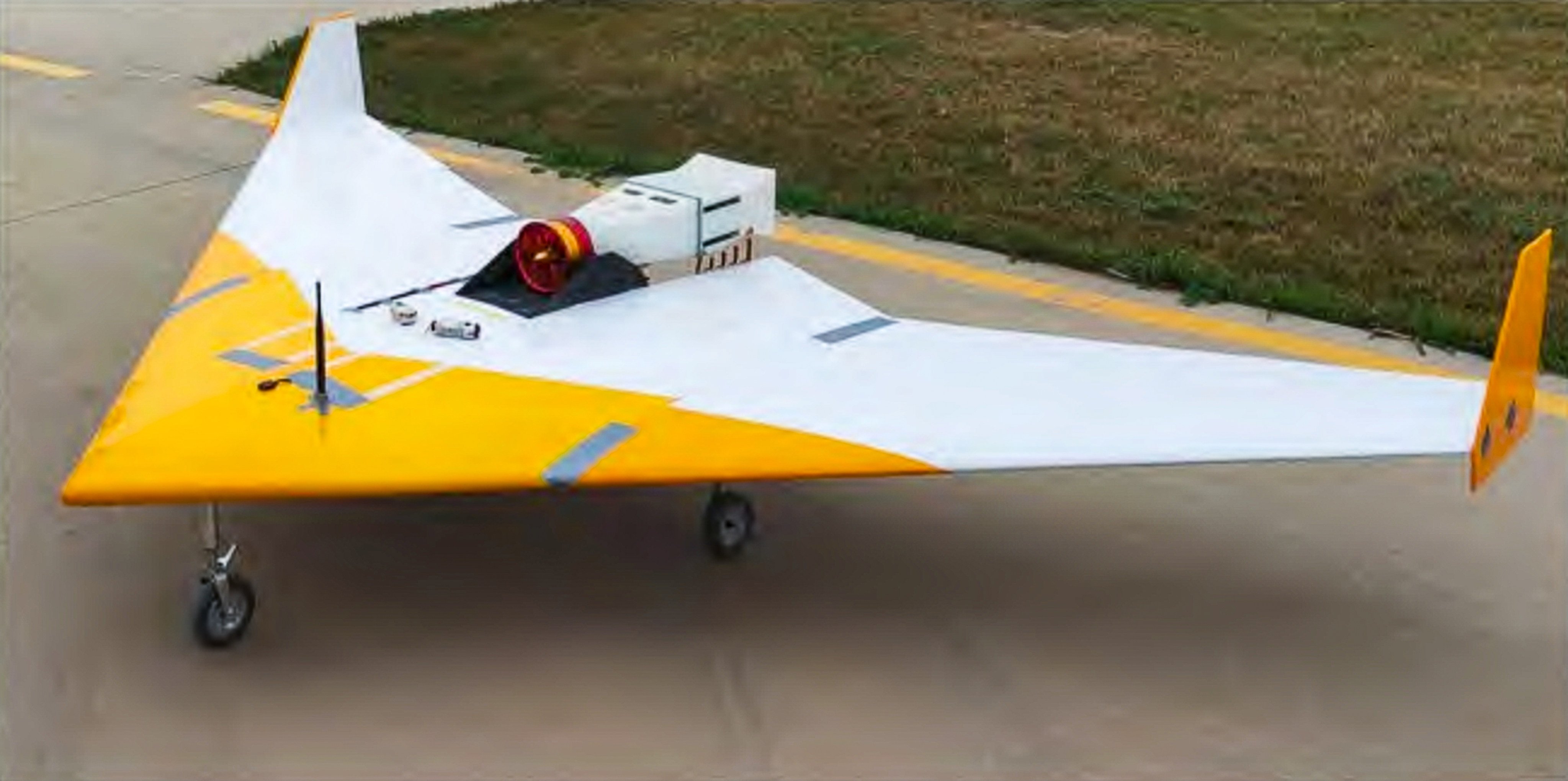 The Chinese drone that is powered by a vector engine with dual synthetic jet technology. Photo: National University of Defence Technology