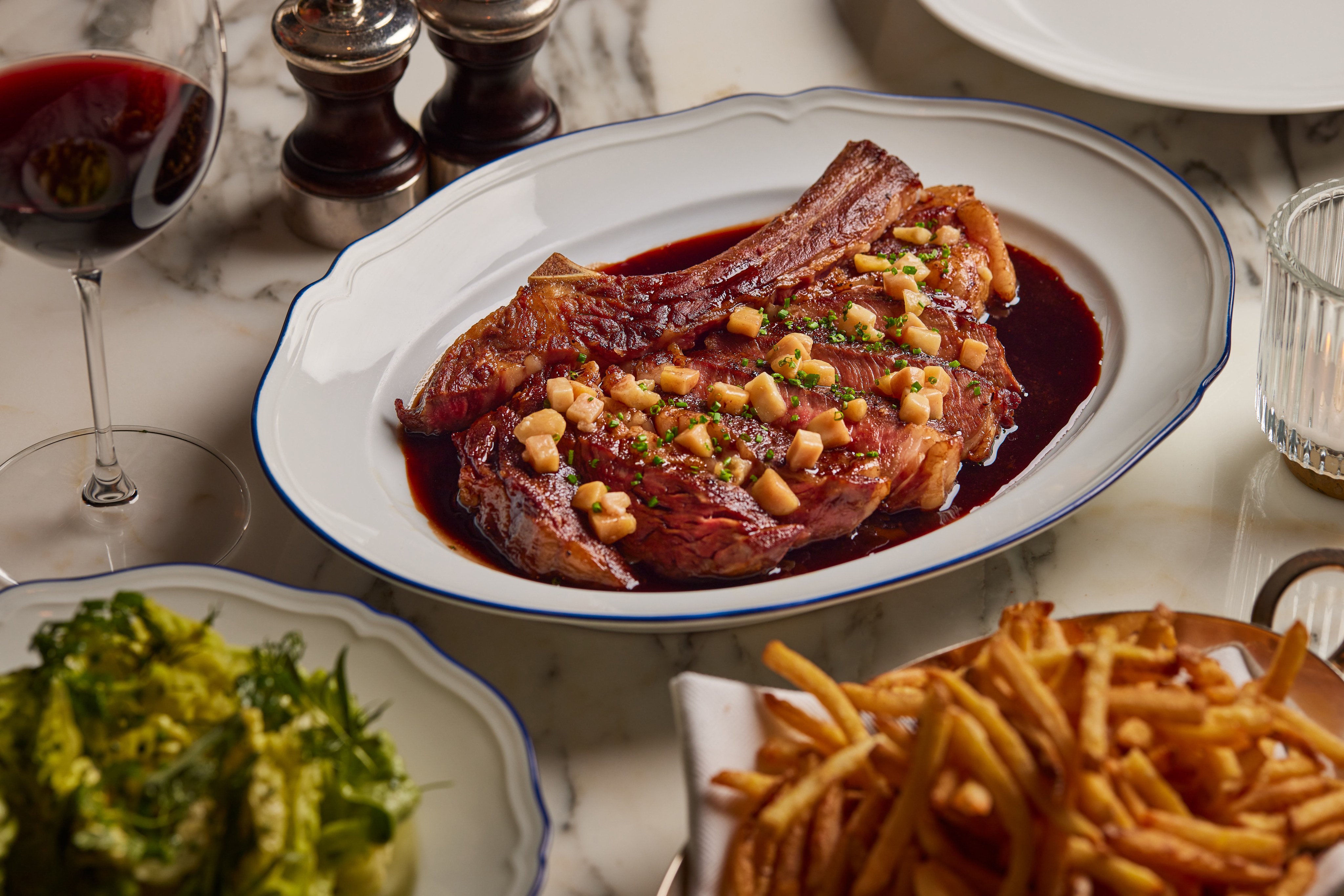 Côte de boeuf à la Bordelaise from Marmo Bistro. Photo: Marmo Bistro