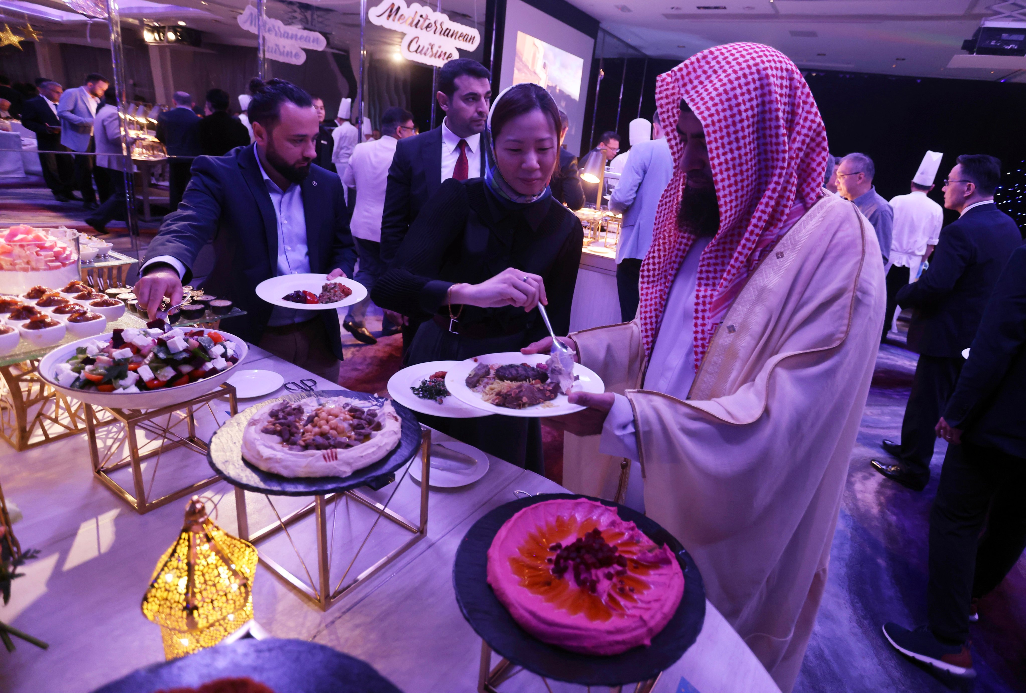 Chief Imam of Hong Kong Mufti Muhammad Arshad at the Ramadan Iftar dinner at The Mira in Tsim Sha Tsui. Photo: Jonathan Wong