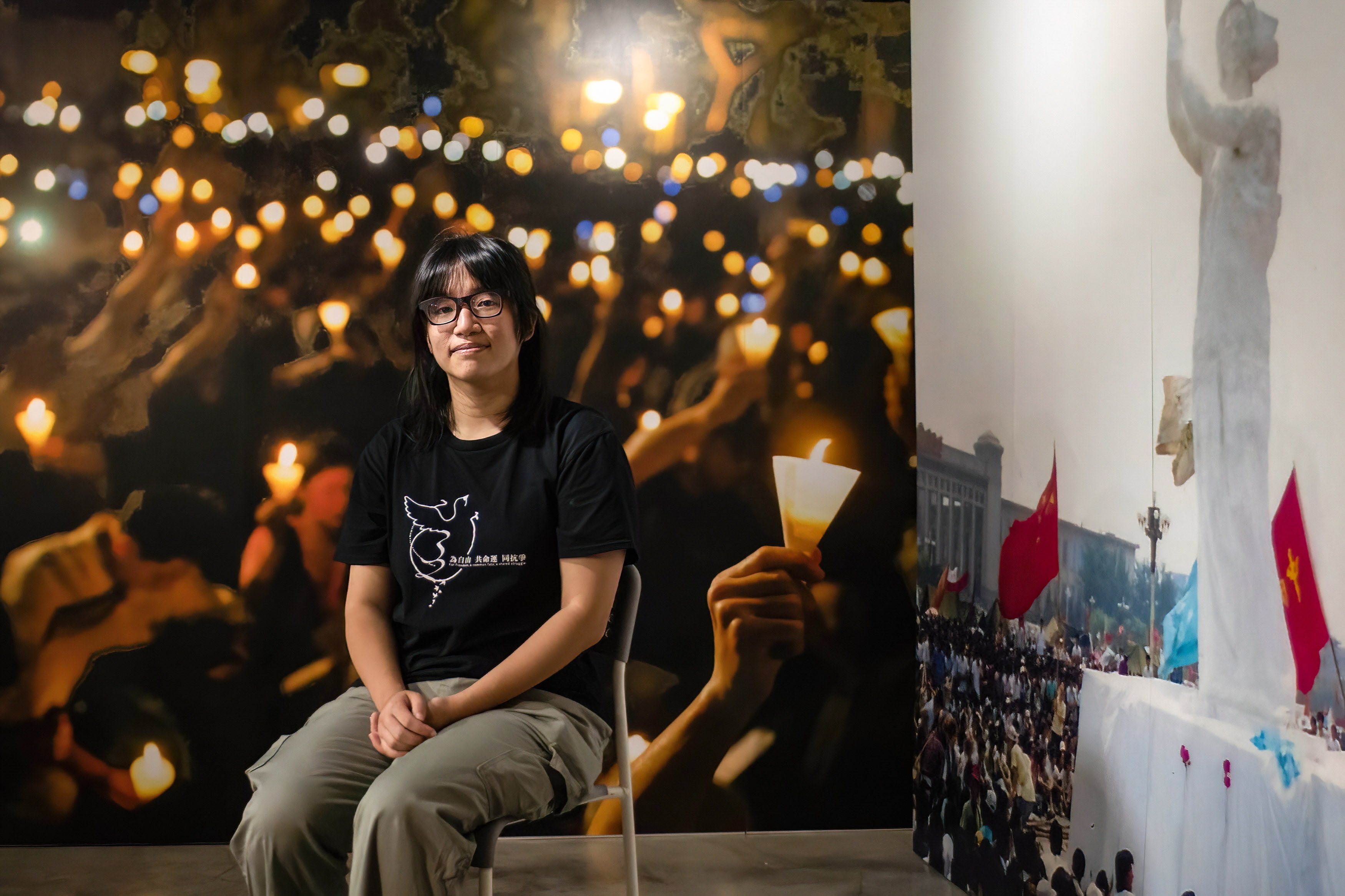 Chow Hang-tung was the vice-chairwoman of the now-disbanded group behind the city’s annual Tiananmen Square vigil. She and two other former members successfully challenged the national security law’s implementation rules. Photo: Getty Images