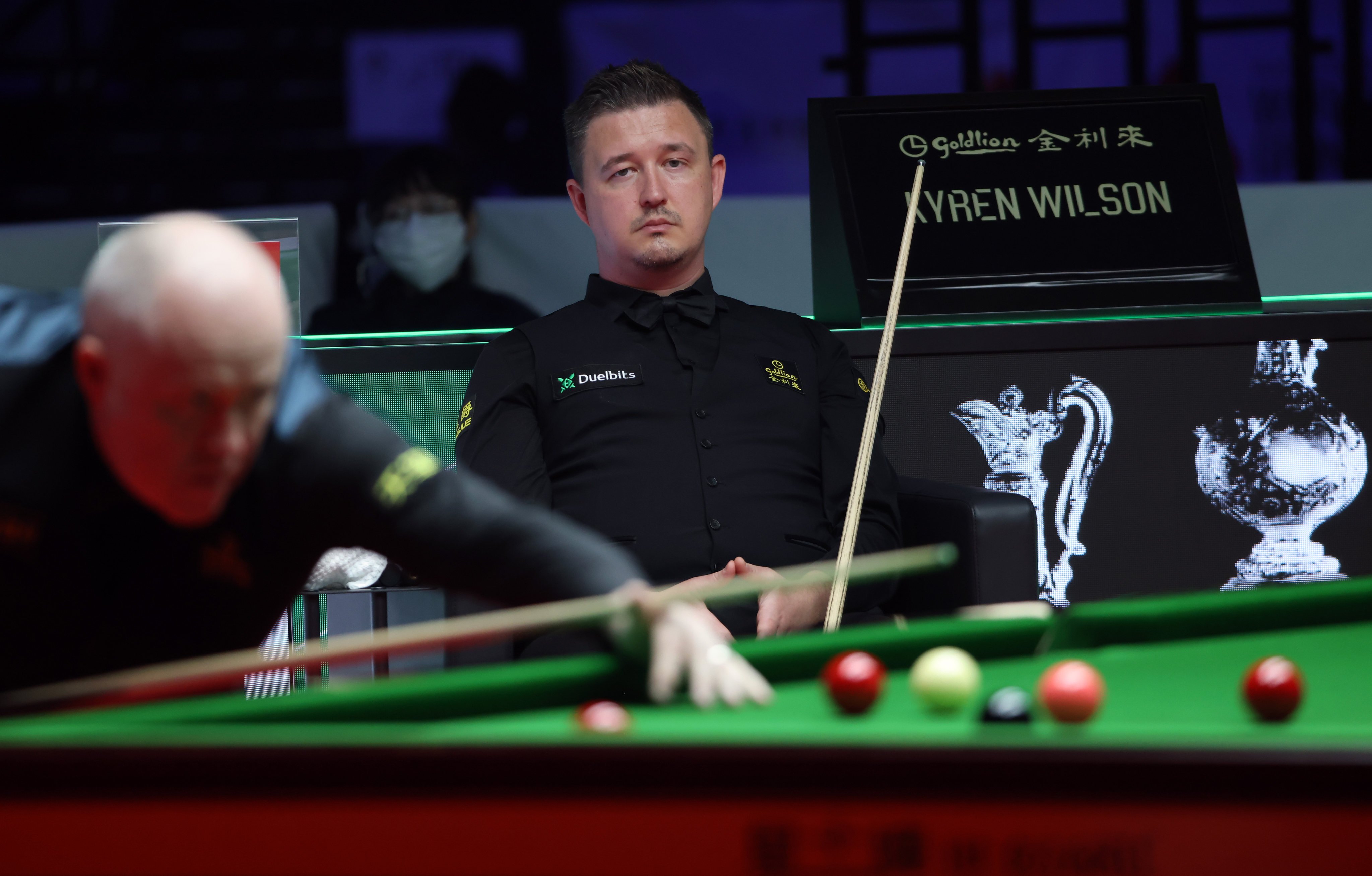 Kyren Wilson had his first-round match against Matthew Selt interrupted by officials forcing fans to leave early. Photo: Jonathan Wong