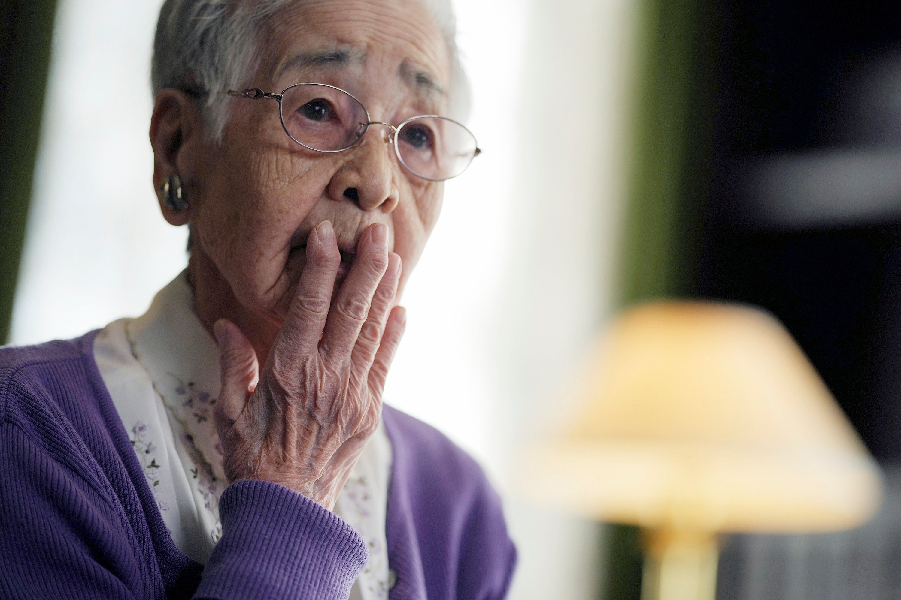 Reiko Muto, 97, was a student nurse during the bombing of Tokyo on March 10, 1945. Photo: AP