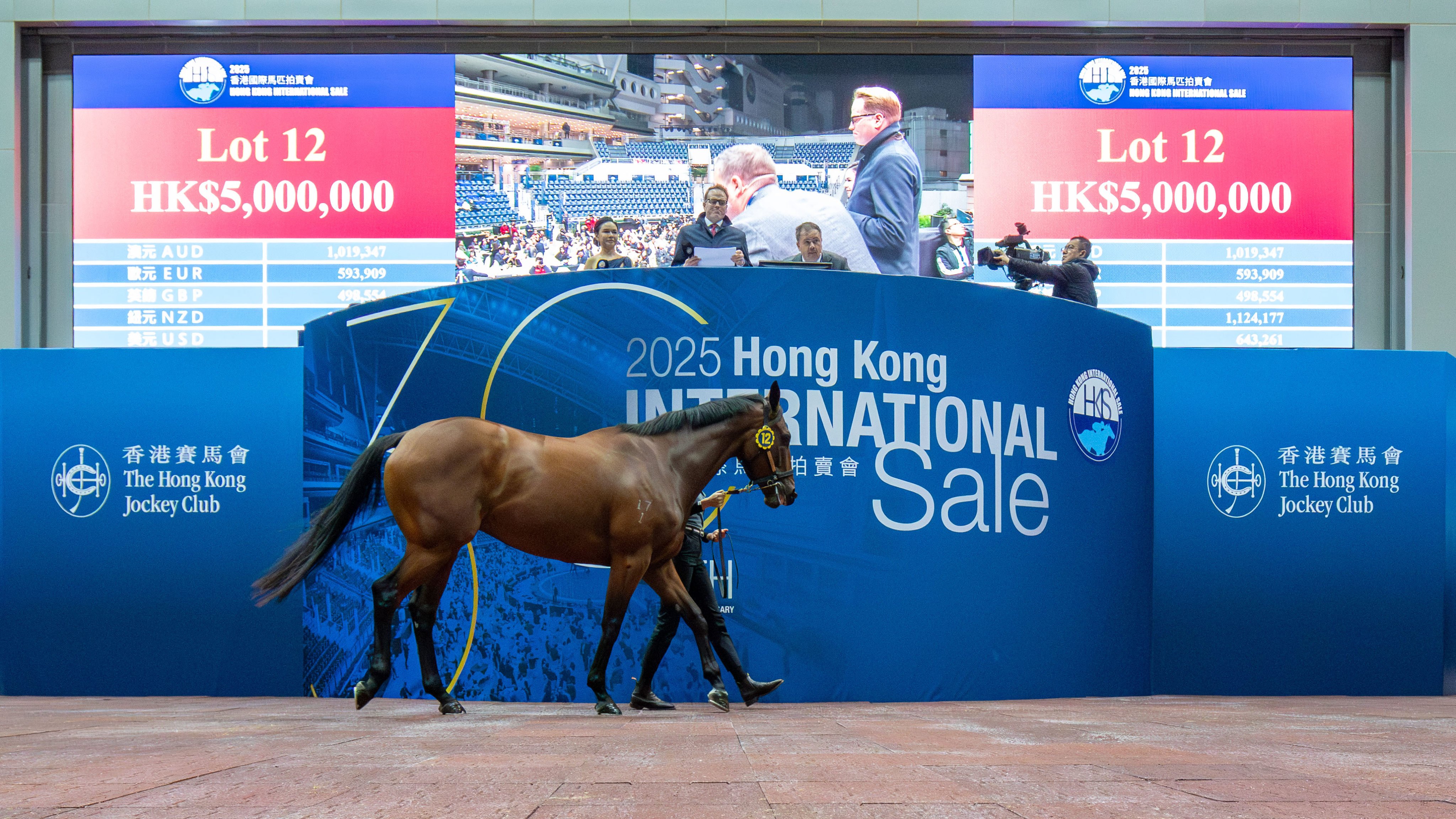 Lot 12 tops Friday night’s Hong Kong International Sale. Photo: HKJC