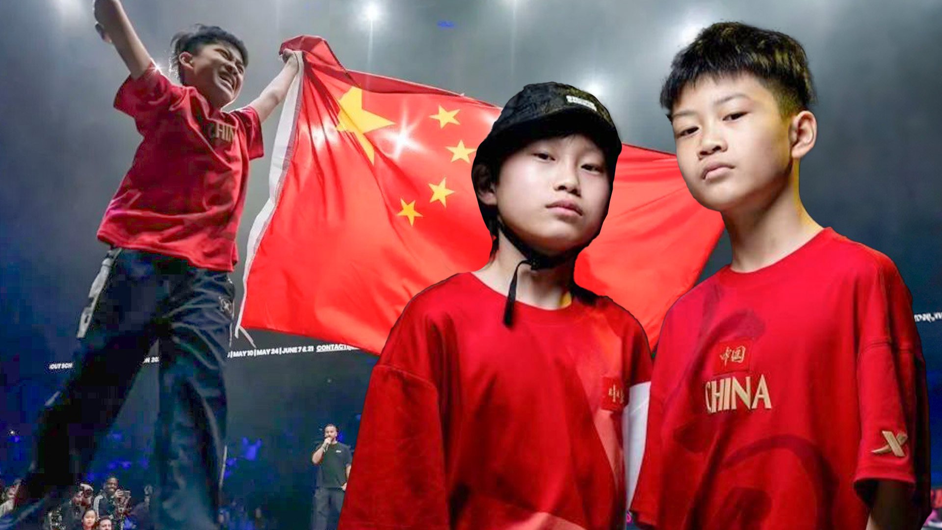 Two Chinese boys made history by placing in the Top 4 at an international street dance contest in France. 
Photo: SCMP composite/Baidu/Sina