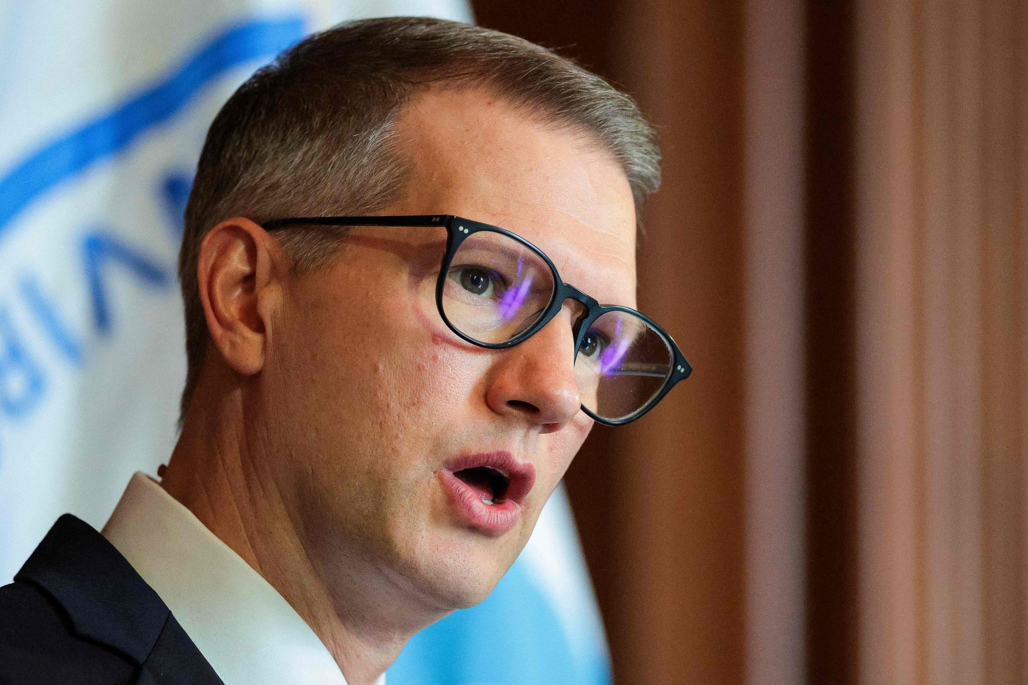 US Representative Riley Moore. Republican of West Virginia, is the sponsor of the Stop Chinese Communist Prying by Vindicating Intellectual Safeguards in Academia Act. Photo: Getty Images via AFP