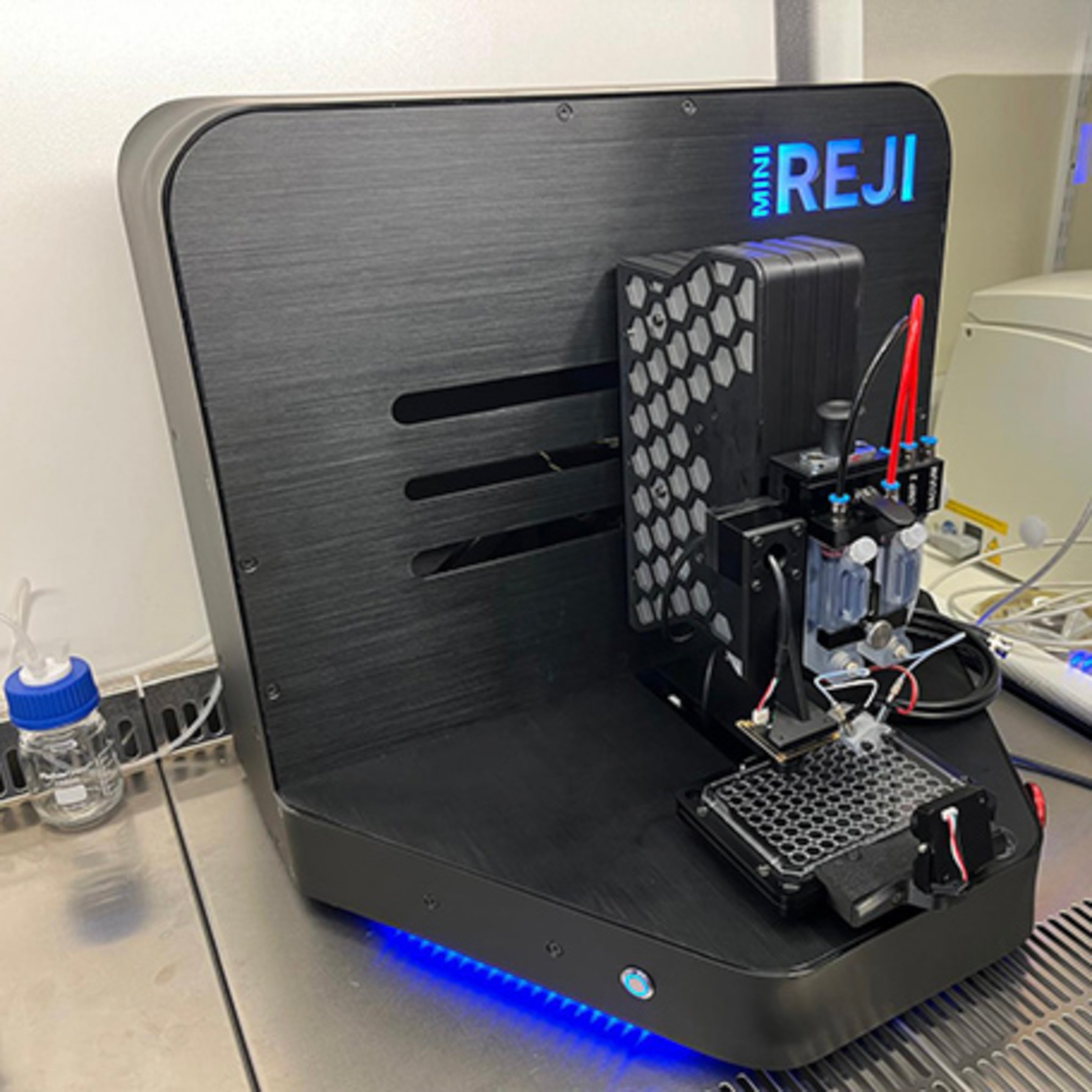 A 3D bioprinter created by researchers at Newcastle University in the UK produces humanlike tissue that could make drug testing more accurate and speed up research. Photo: New castle University