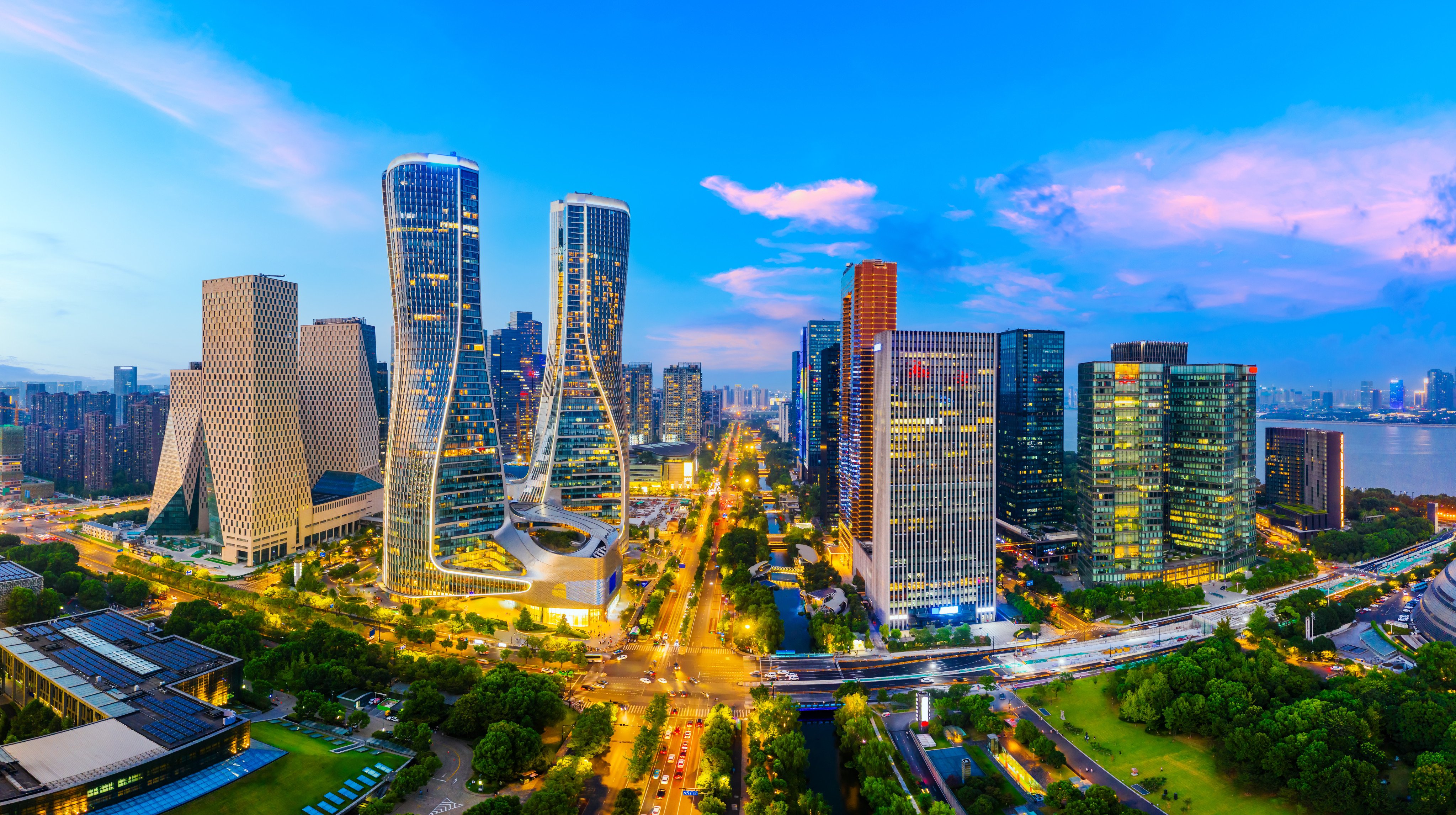 A bird’s-eye view of Hangzhou, capital of eastern Zhejiang province. Photo: Shutterstock