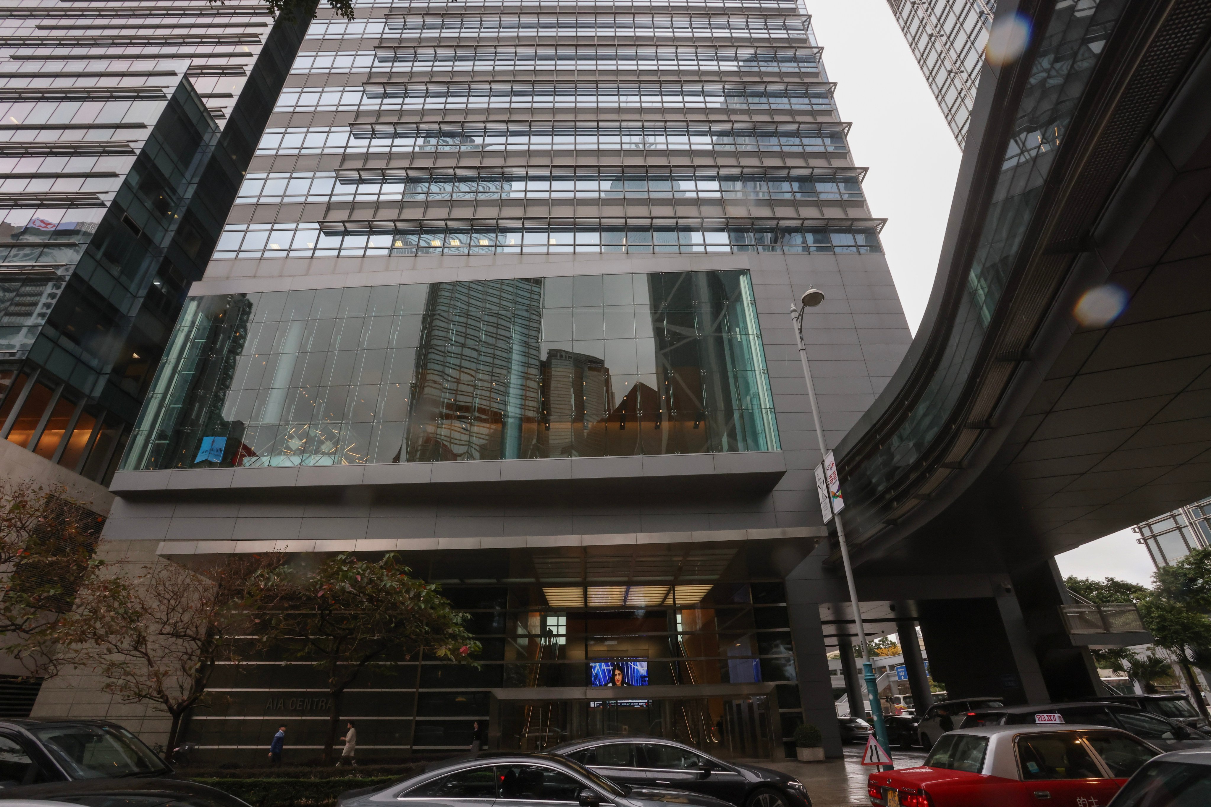 AIA Central office tower in Central, Hong Kong. Photo: Jonathan Wong