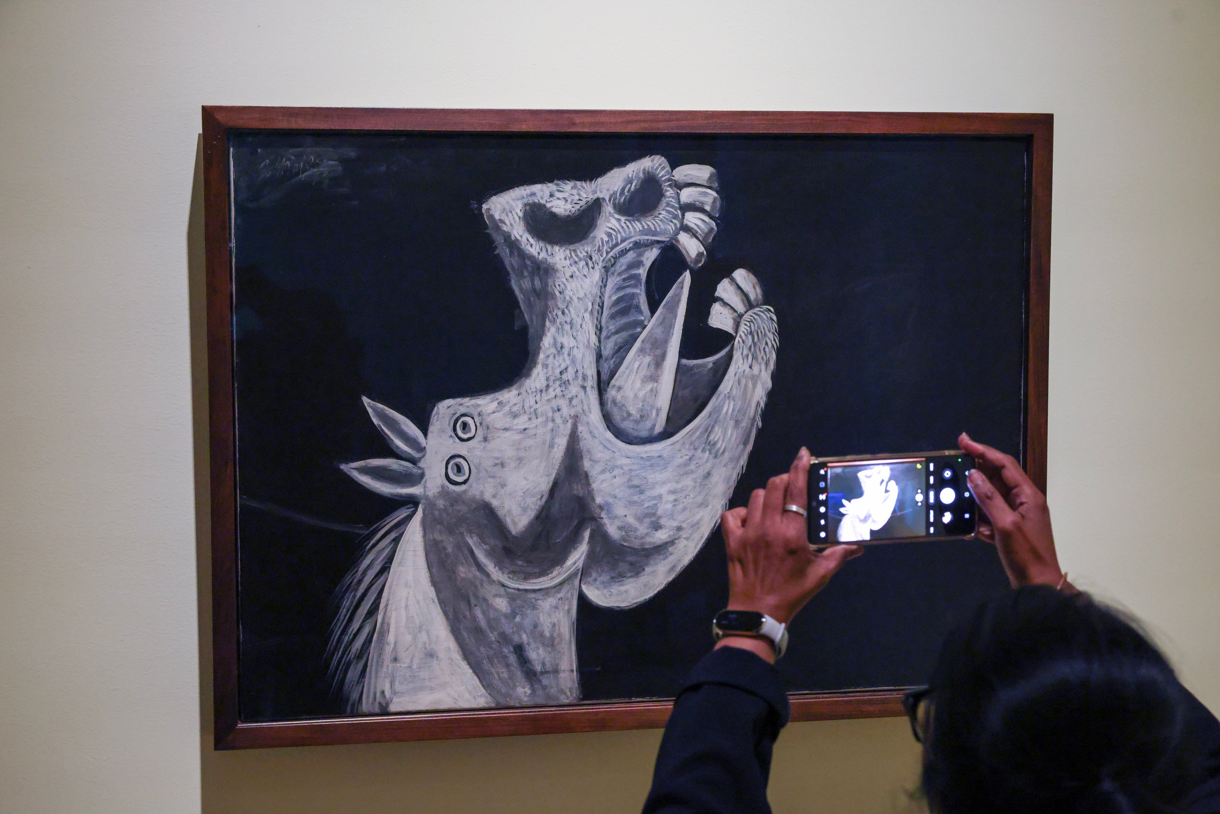 “Horse Head. Sketch for Guernica” by Pablo Picasso. Organisers have said they hope the exhibition can bring the artist’s work into the 21st century. Photo: Nora Tam