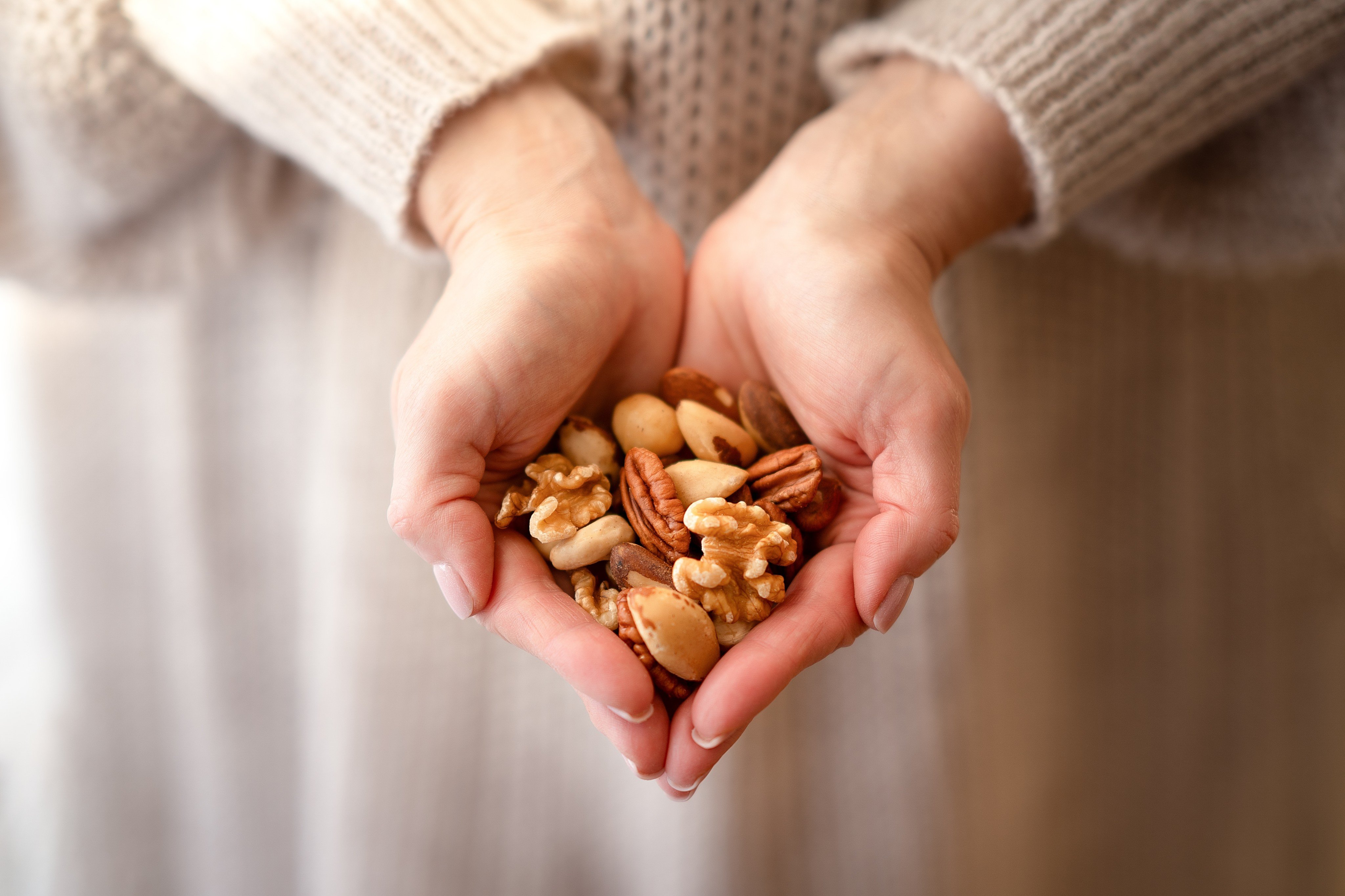 Nuts such as almonds and walnuts are an appropriate snack for people on GLP-1 weight-loss drugs such as Ozempic. Photo: Shutterstock