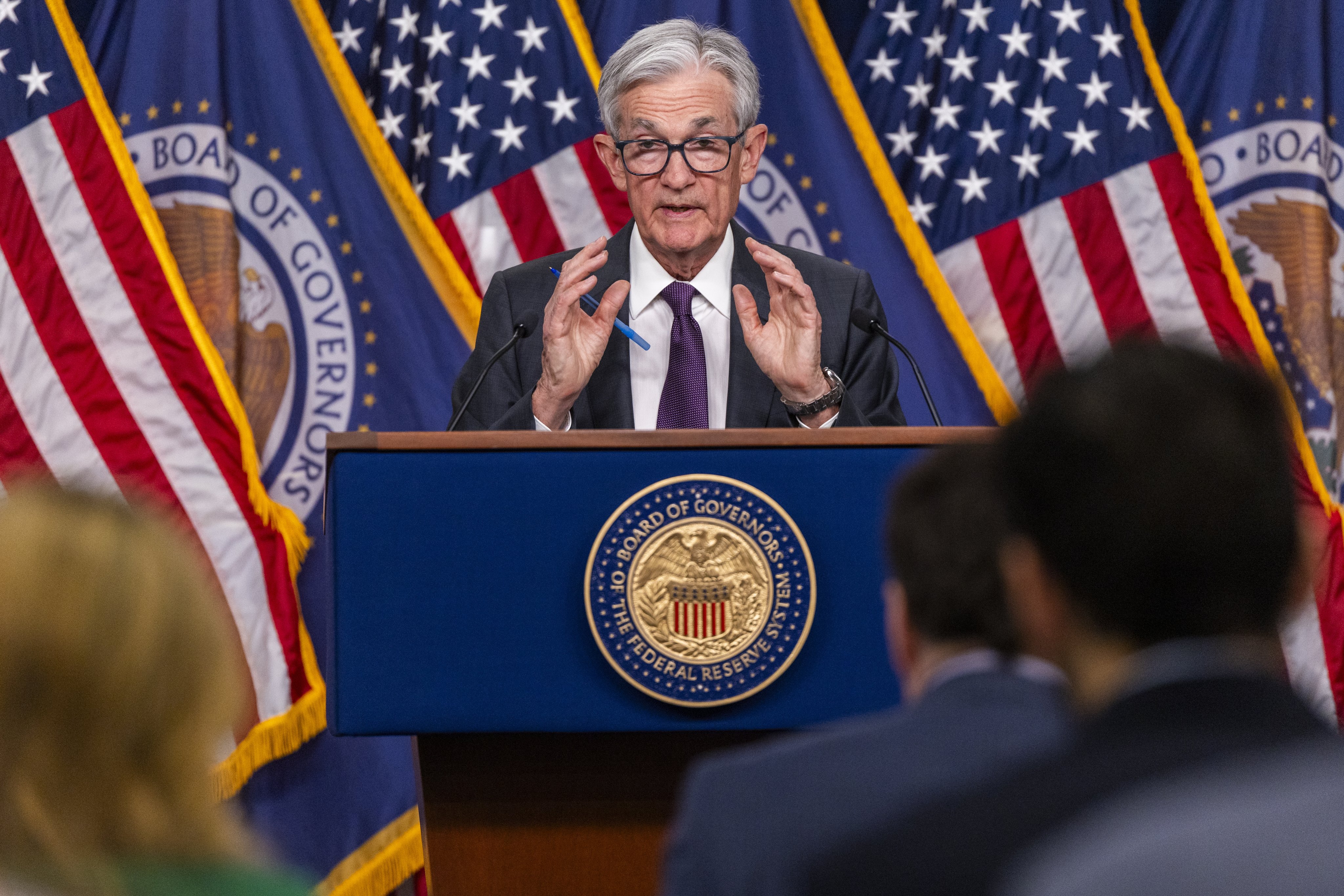 US Federal Reserve chairman Jerome Powell during a recent press conference at the Federal Reserve in Washington. Photo: EPA-EFE